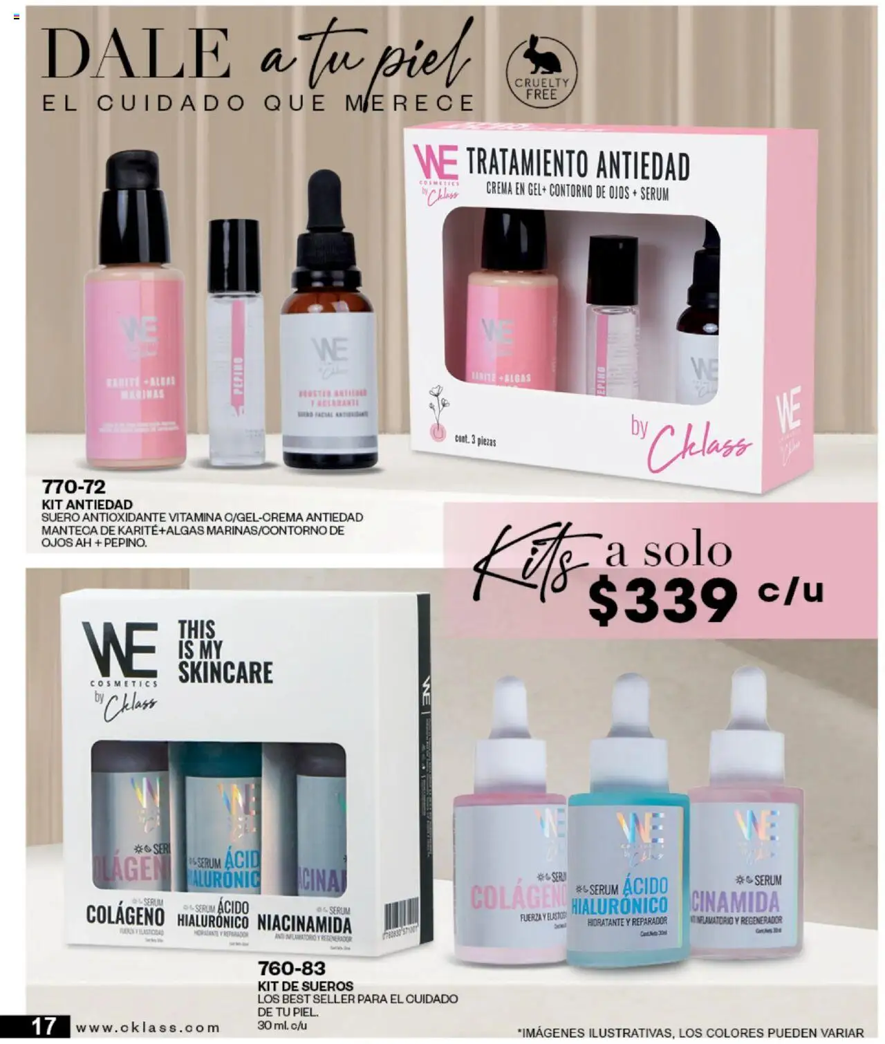 Nuevas ofertas de Cklass válidas en toda la República Mexicana desde el 15.09.2025. ¡Encuentra las mejores ofertas en Cklass - Catálogo Home Invierno ! | Página: 87 | Productos: Contorno de ojos, Serum, Crema, Contorno