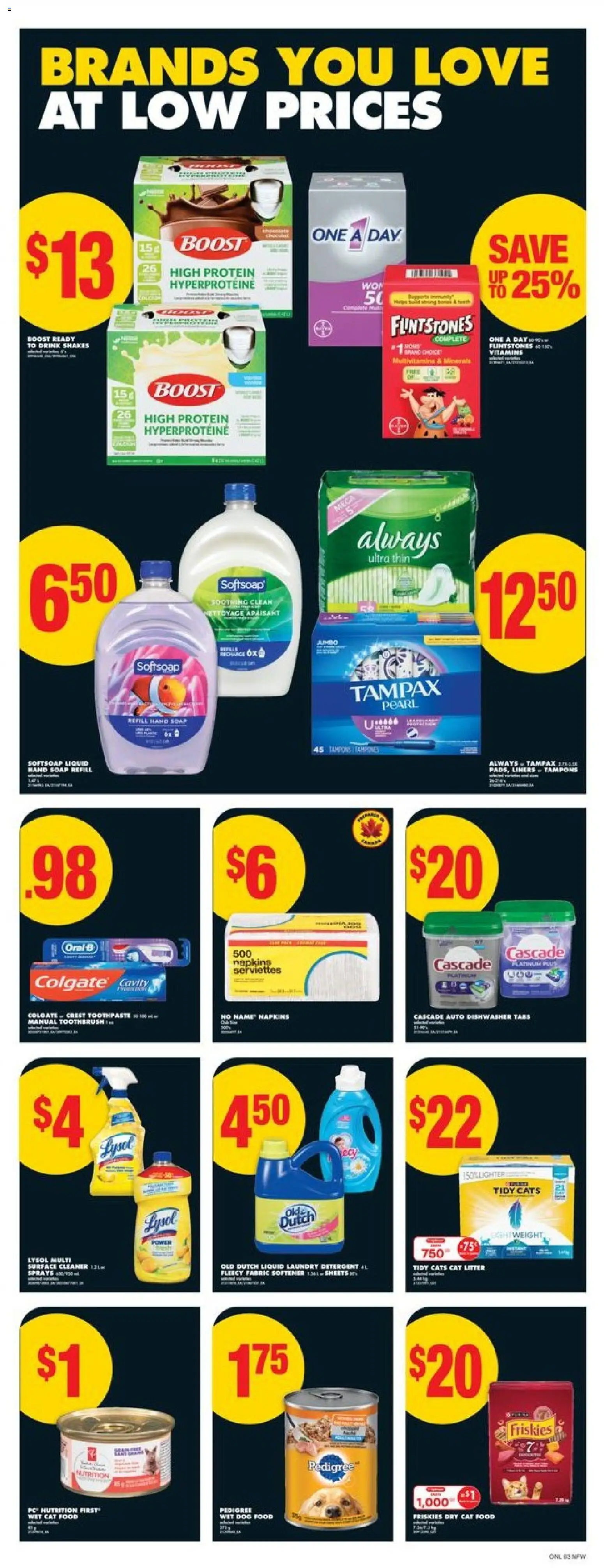 No Frills flyer valid from 06.11.2025 | Page: 7 | Products: PC, Dishwasher, Soap, Fabric softener