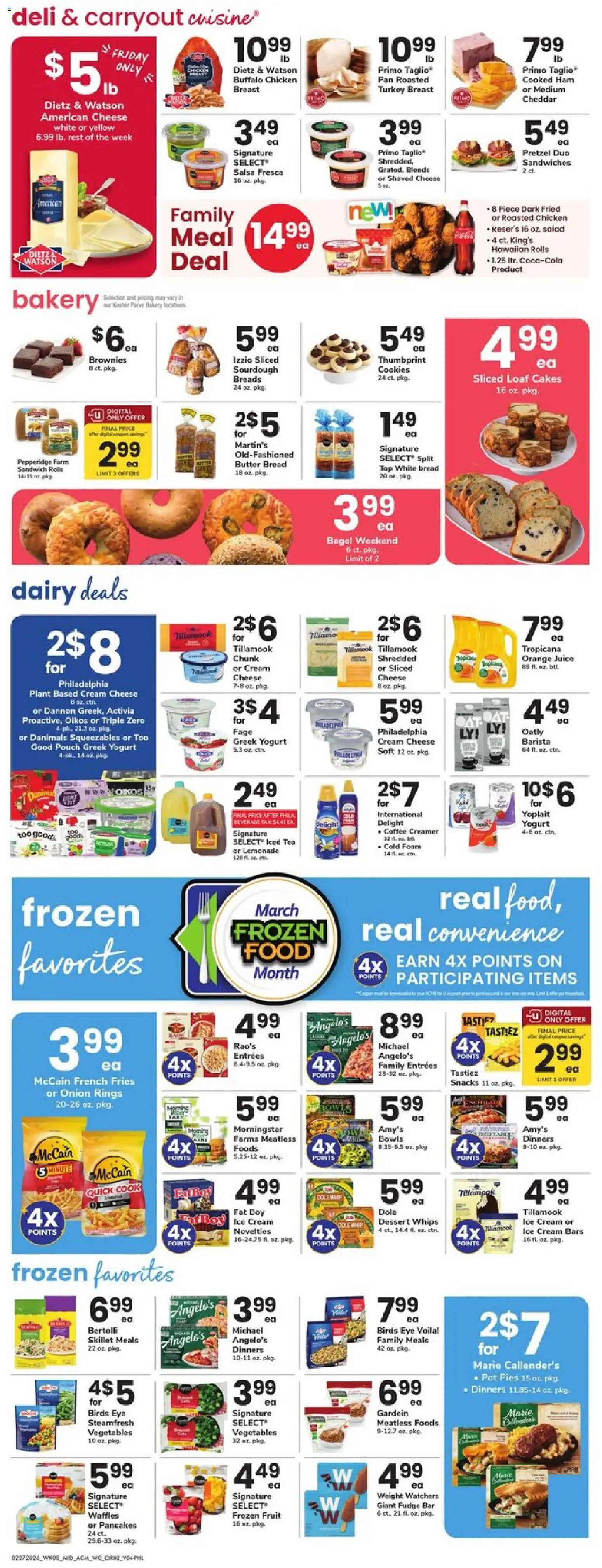 Acme Weekly Ad - valid from 27.02.2026 | Page: 2 | Products: Bakery, Coffee, Juice, Tea