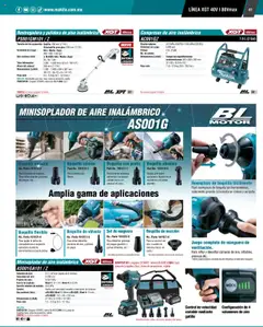Nuevas ofertas de Makita válidas en toda la República Mexicana desde el 04.09.2025. ¡Encuentra las mejores ofertas en Makita - Catálogo! | Página: 41 | Productos: Cargador, Batería, Polvo, Sobre
