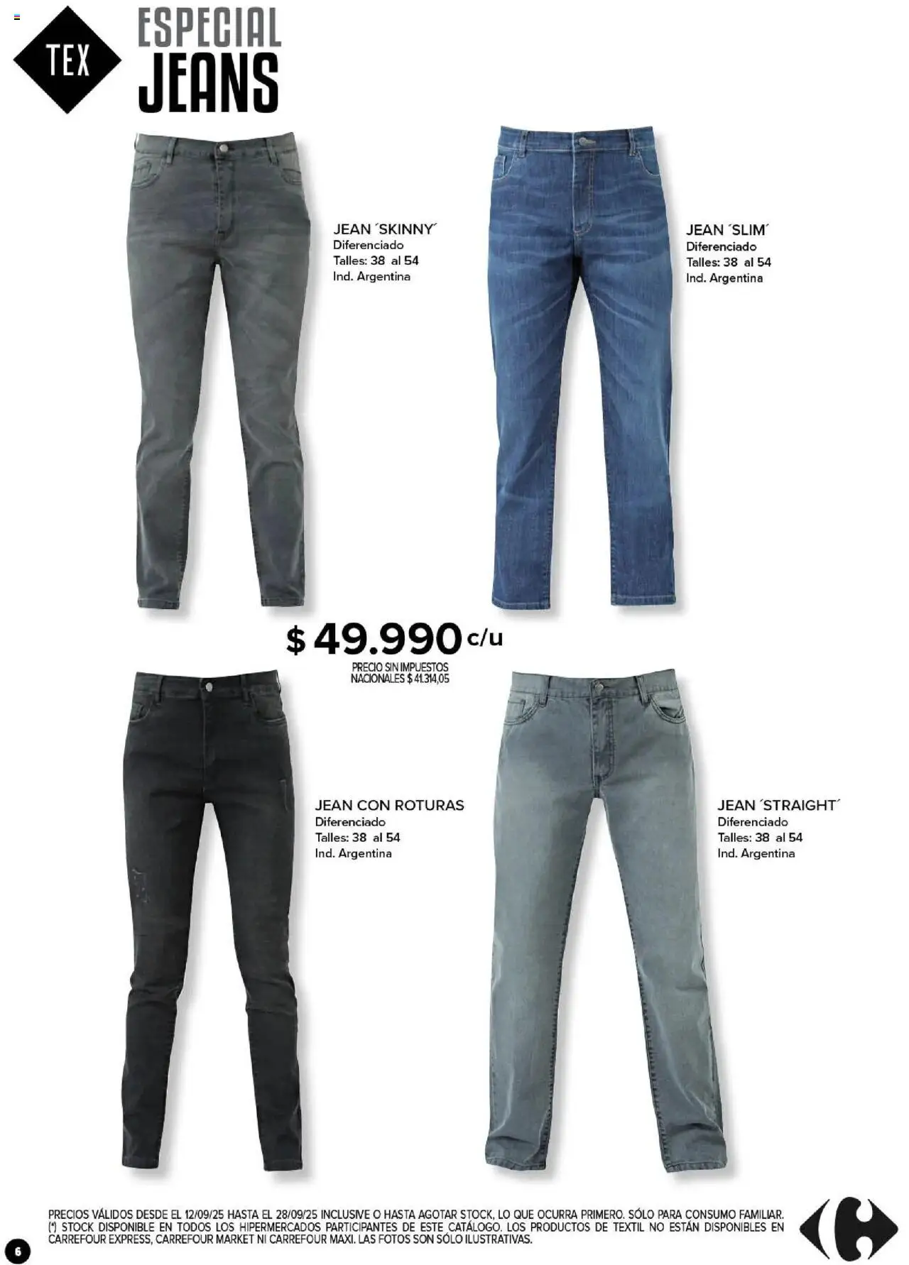 Carrefour - Especial Jeans │ válido desde el 12.09.2025 | Página: 6 | Productos: Jean