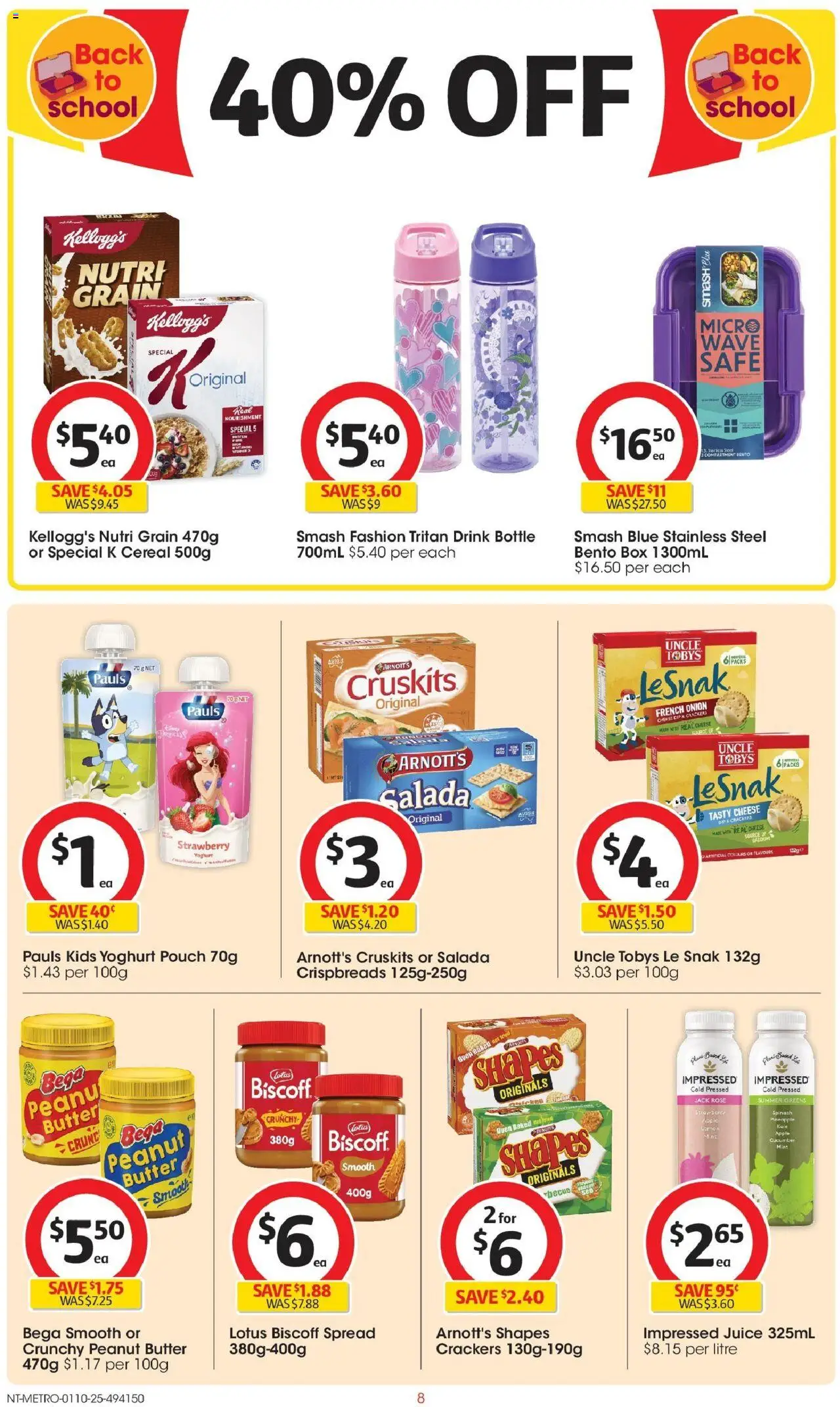 Coles catalogue - valid from 01.10.2025 | Page: 8 | Products: Box, Butter, Yoghurt, Oven