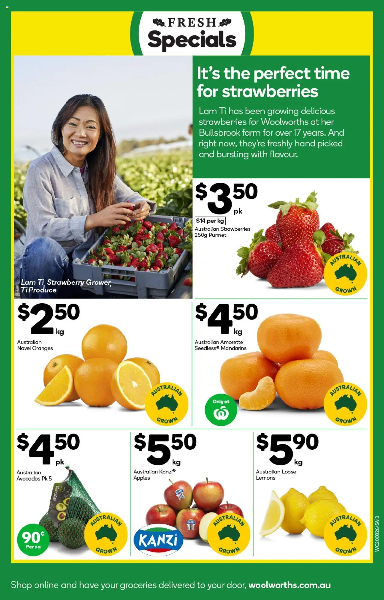 Woolworths catalogue - valid from 20.08.2025 | Page: 13 | Products: Apples, Oranges, Strawberries, Mandarins