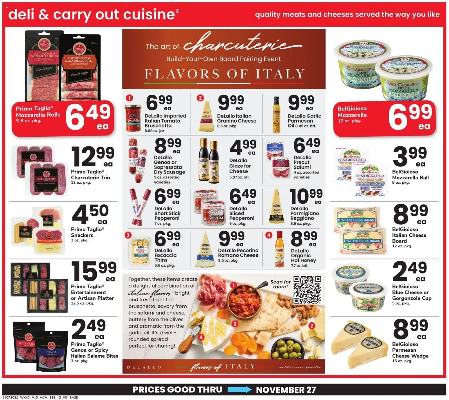 Acme Big Book of Savings - valid from 07.11.2025 | Page: 12 | Products: Cheese, Oil, Sausage, Garlic