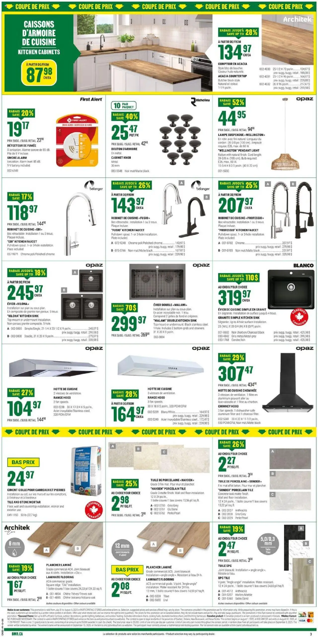 BMR flyer valid from 31.07.2025 | Page: 4 | Products: Dishwasher, Range hood, Battery, Oil