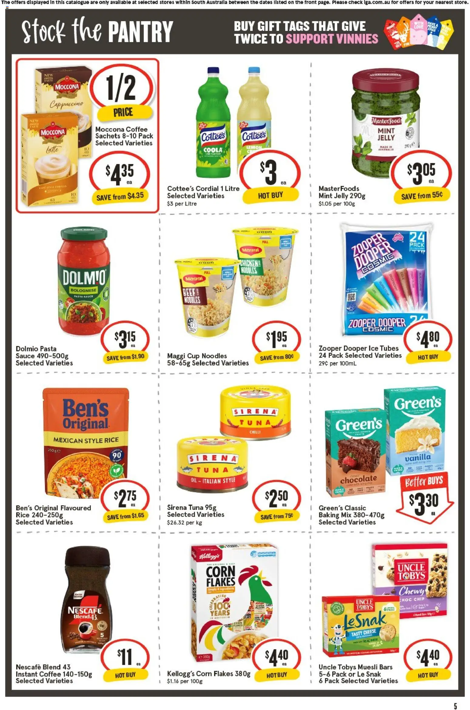 IGA catalogue - valid from 26.11.2025 | Page: 5 | Products: Chocolate, Chilli, Moccona, Nescafe