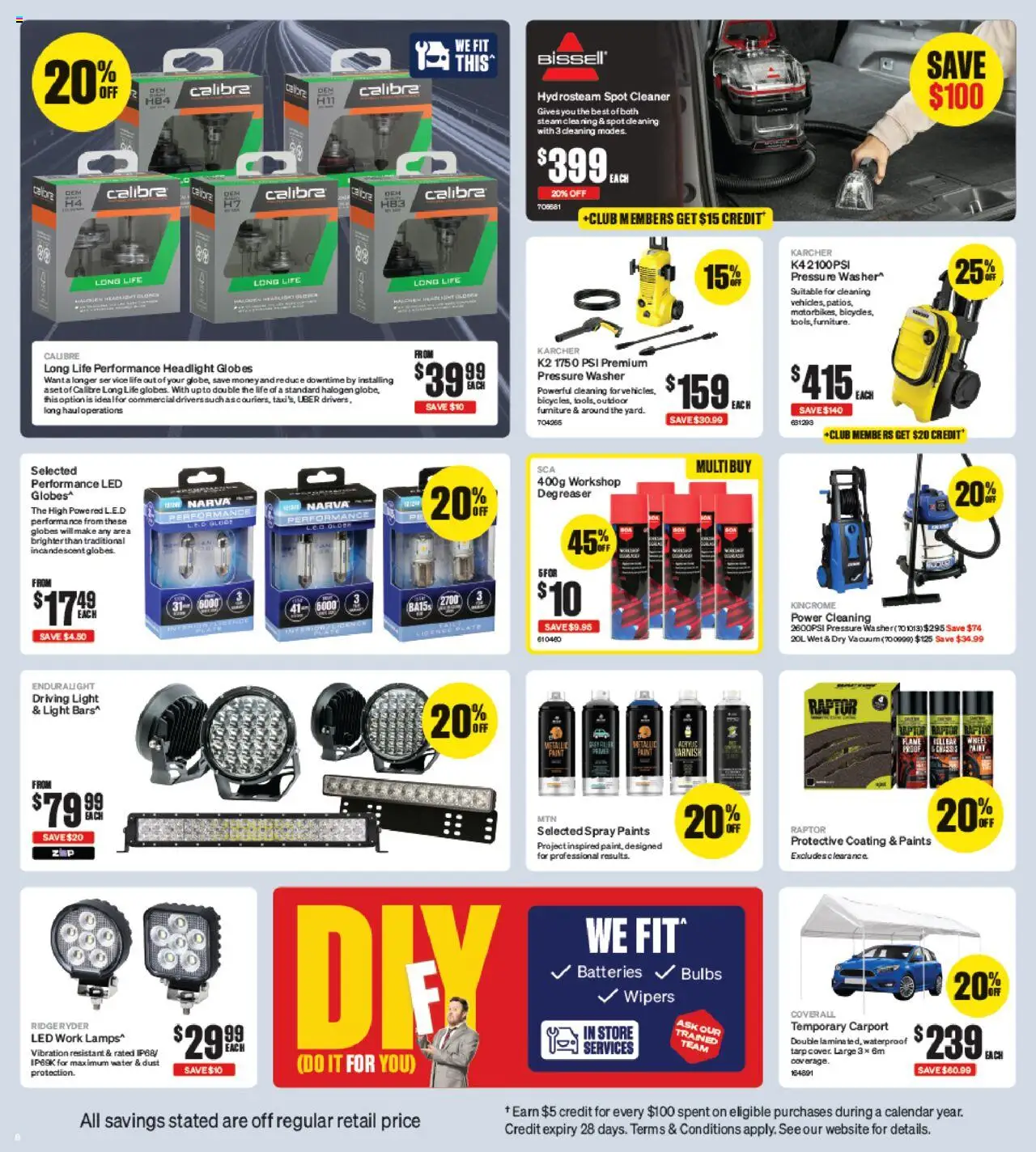 Supercheap Auto catalogue - valid from 24.09.2025 | Page: 8 | Products: Light, Cleaner, Outdoor furniture, Batteries