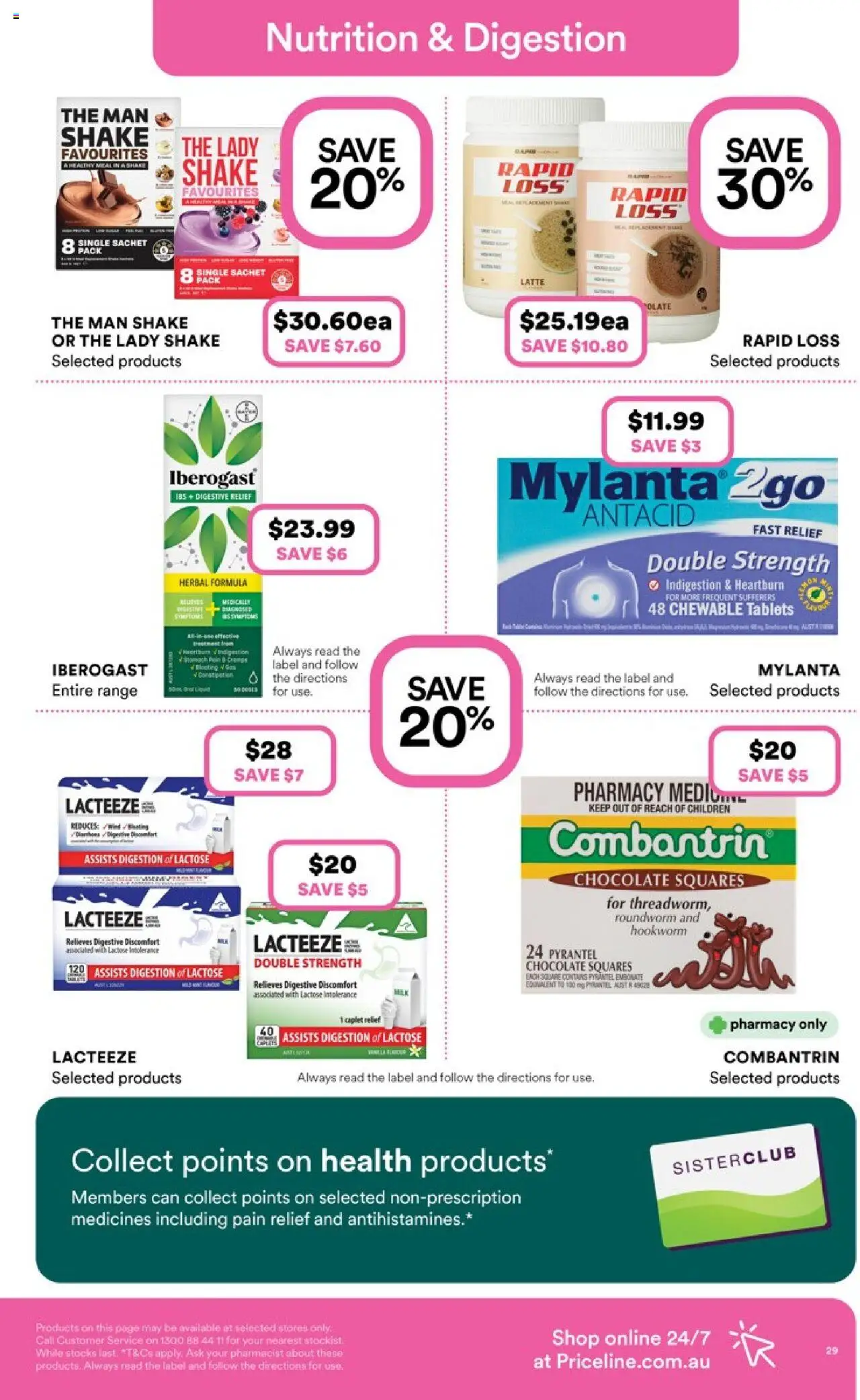 Priceline Pharmacy catalogue - valid from 25.09.2025 | Page: 29 | Products: Chocolate, Herbal, Tablets, Pain relief