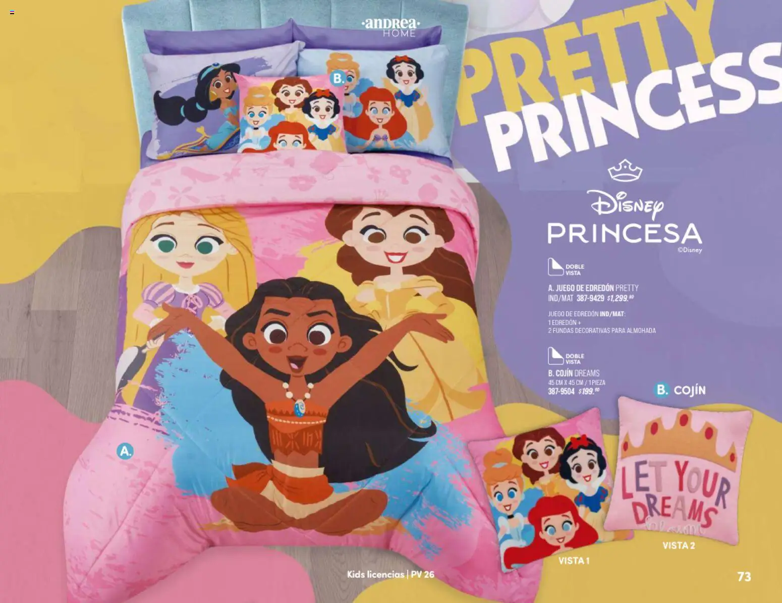 Nuevas ofertas de Andrea válidas en toda la República Mexicana desde el 25.01.2026. ¡Encuentra las mejores ofertas en Andrea catálogo Home! | Página: 73 | Productos: Juego, Almohada