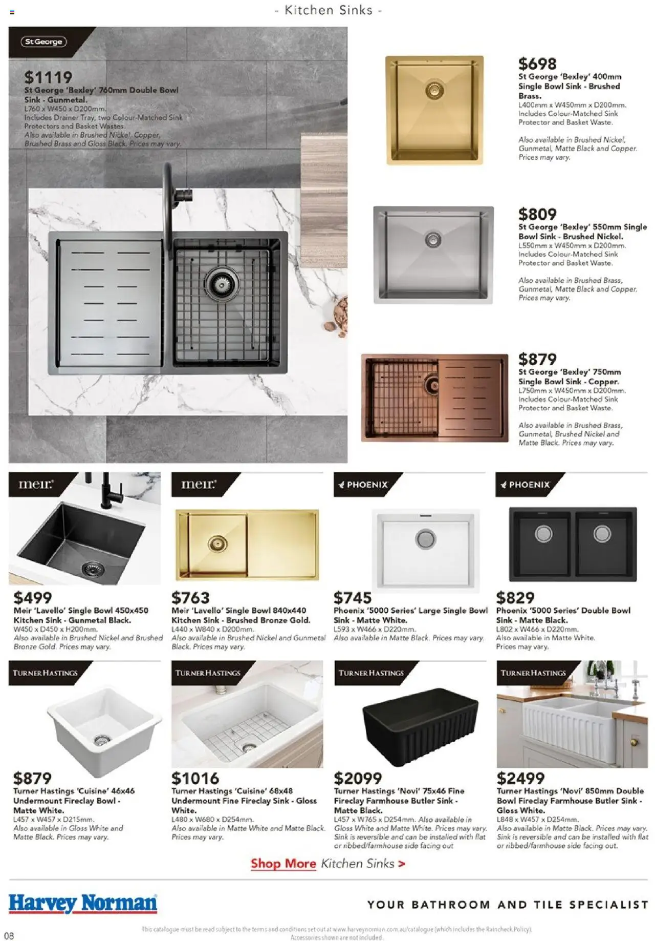 Harvey Norman catalogue - valid from 03.10.2025 | Page: 8 | Products: Sink, Basket, Bathroom