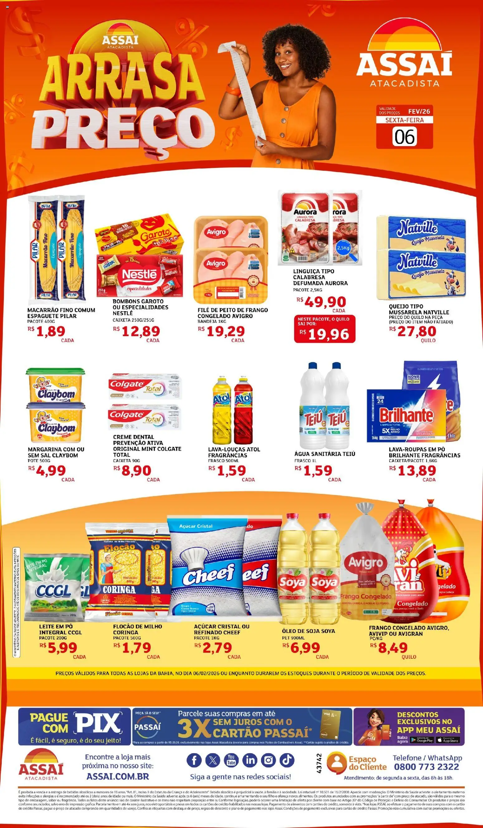 Assaí Atacadista Folheto - válido de 06.02.2026 | Página: 1