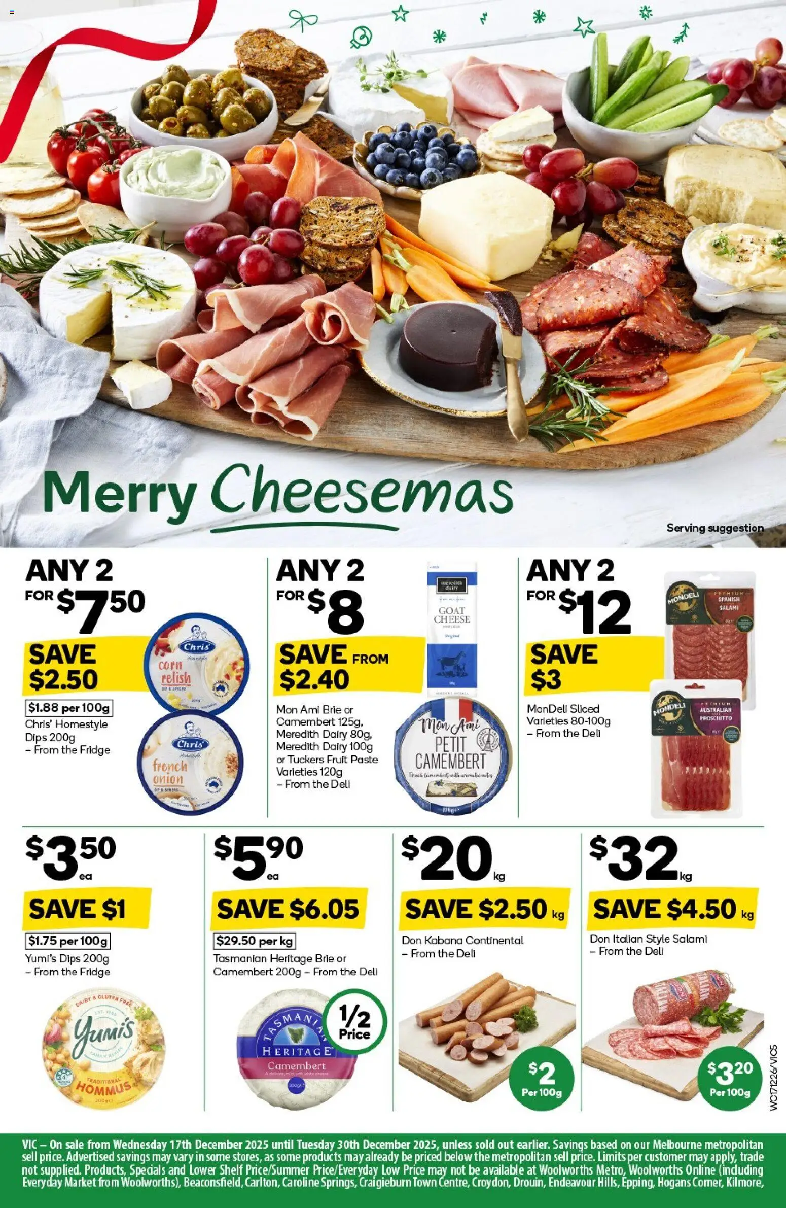 Woolworths catalogue - valid from 17.12.2025 | Page: 5 | Products: Shelf, Dairy, Cheese, Relish