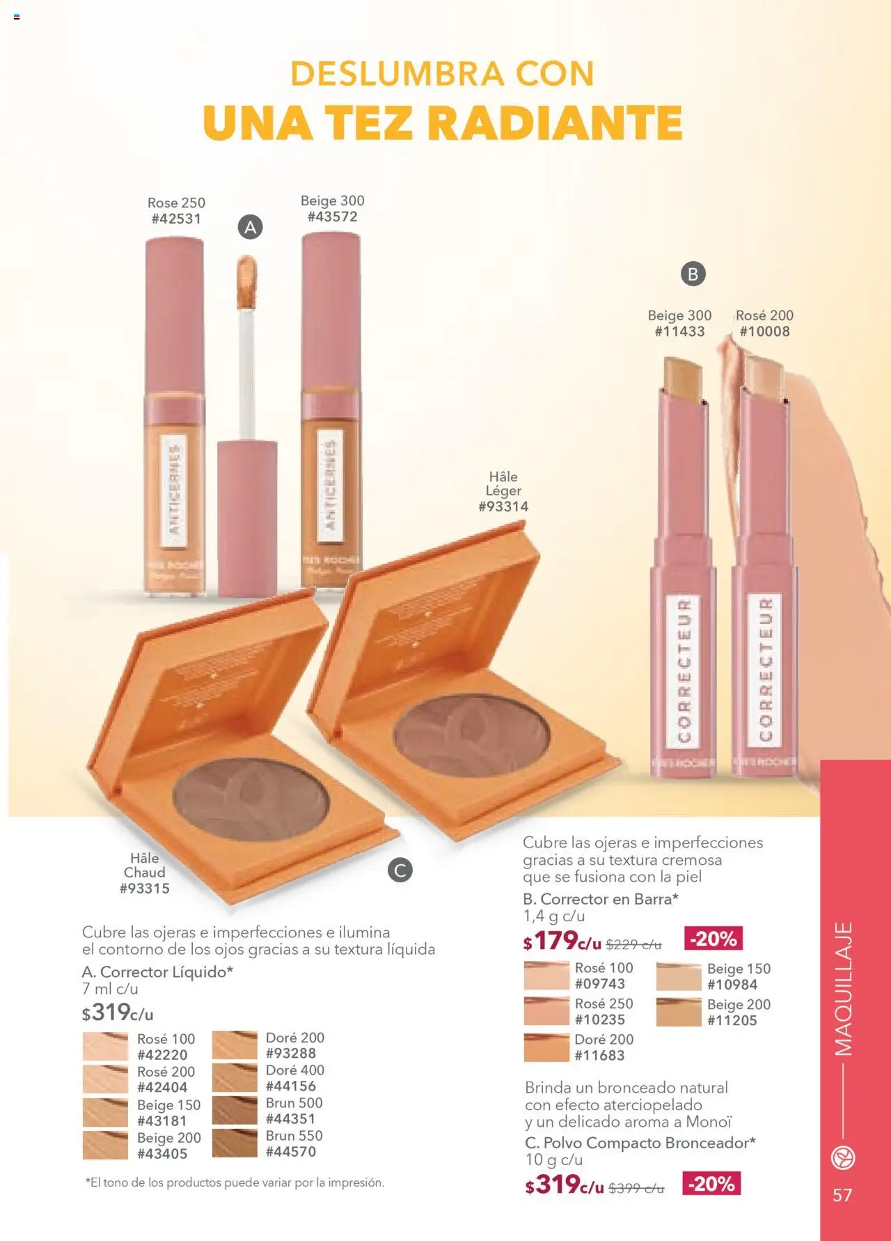 Nuevas ofertas de Yves Rocher válidas en toda la República Mexicana desde el 05.08.2025. ¡Encuentra las mejores ofertas en Yves Rocher - Campaña 11 2025! | Página: 59 | Productos: Polvo compacto, Radiante, Maquillaje, Polvo