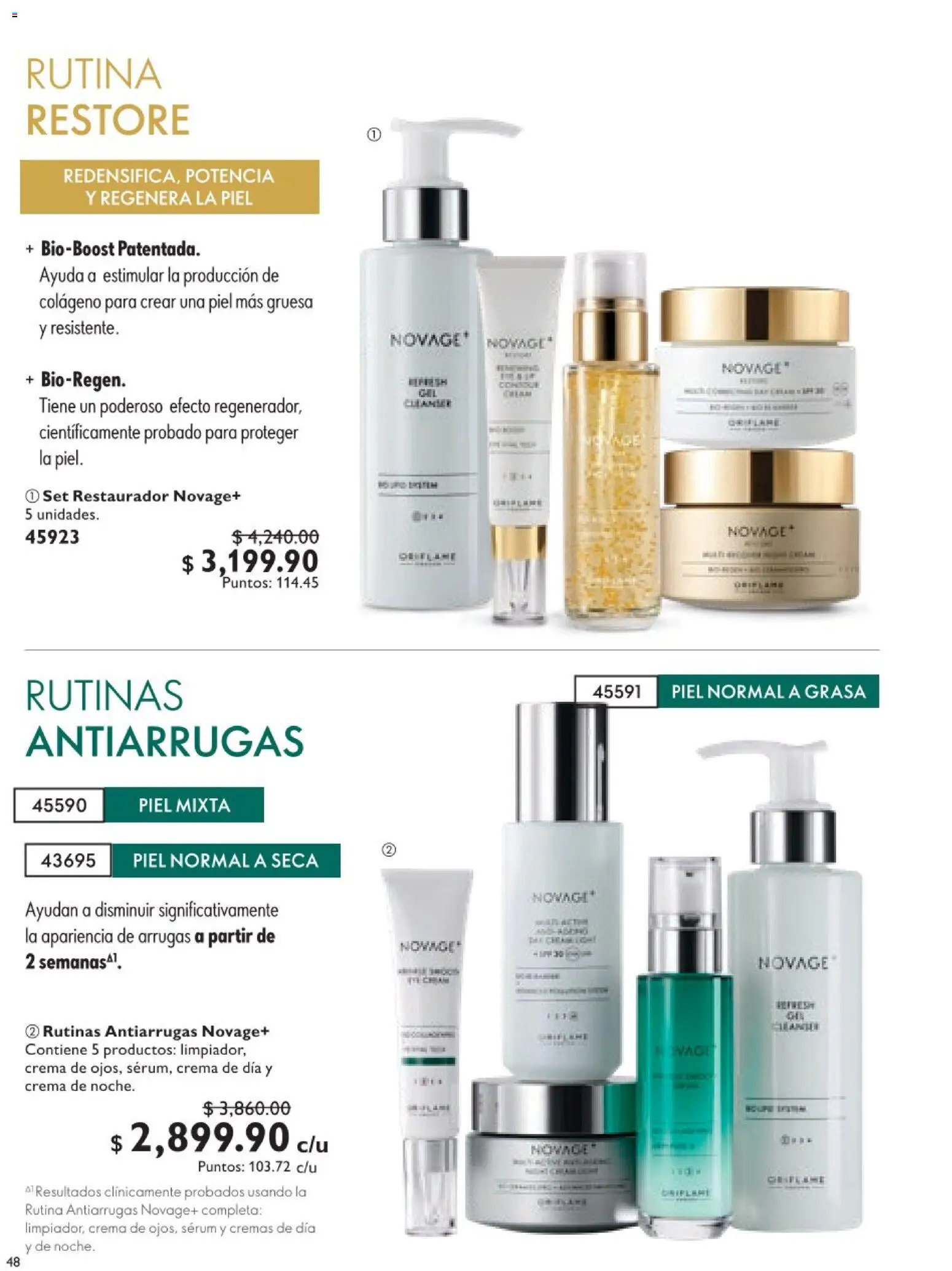 Nuevas ofertas de Oriflame válidas en toda la República Mexicana desde el 09.05.2026. ¡Encuentra las mejores ofertas en Oriflame campaña 7 2026! | Página: 48 | Productos: Serum, Crema