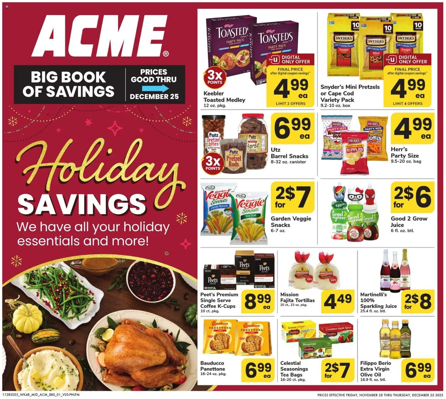 Acme Big Book of Savings - valid from 28.11.2025 | Page: 1 | Products: Box, Oil, Tea, Bag