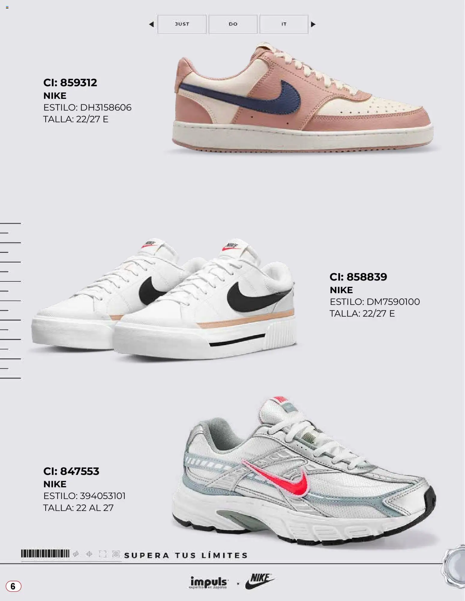 Nuevas ofertas de Impuls válidas en toda la República Mexicana desde el 04.11.2025. ¡Encuentra las mejores ofertas en Impuls catálogo De Zapatillas NIKE 2025! | Página: 6