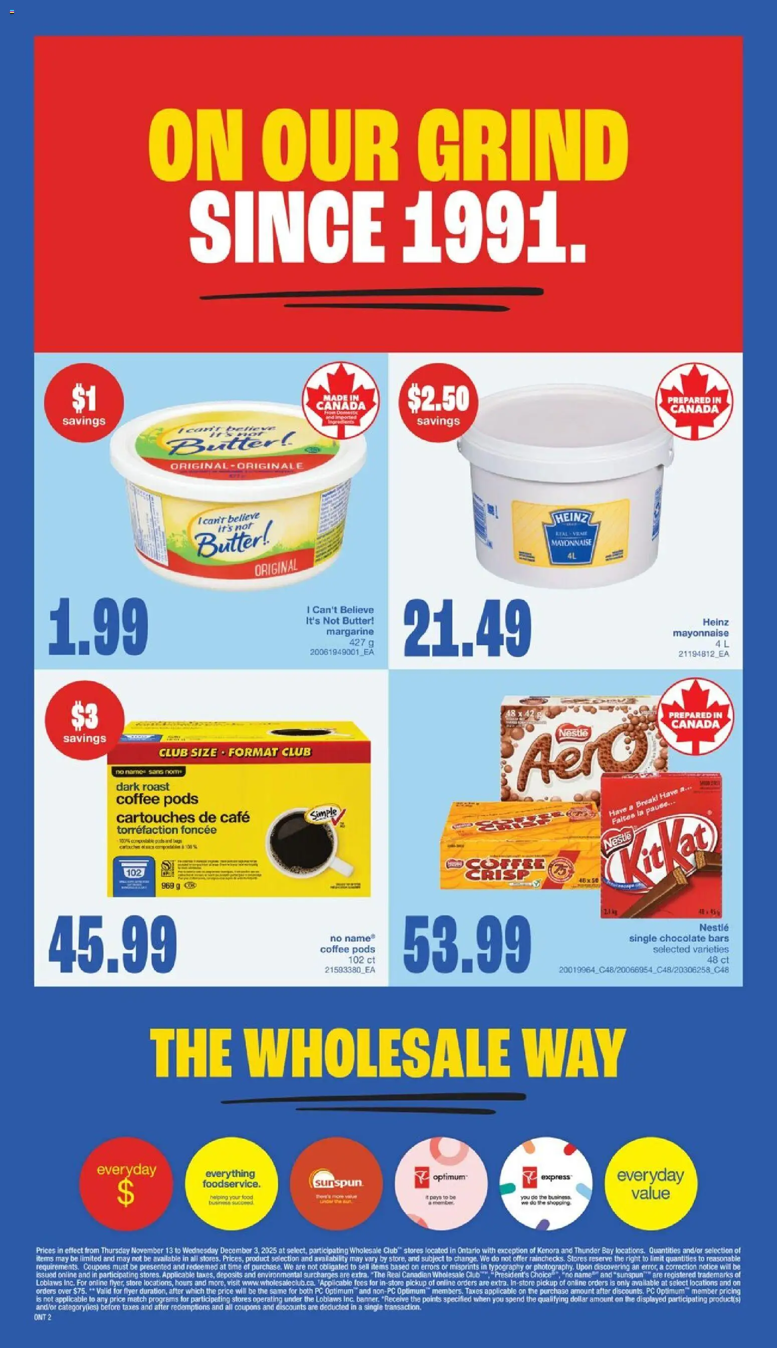 Wholesale Club flyer valid from 13.11.2025 | Page: 6 | Products: PC, Butter, Coffee, Chocolate
