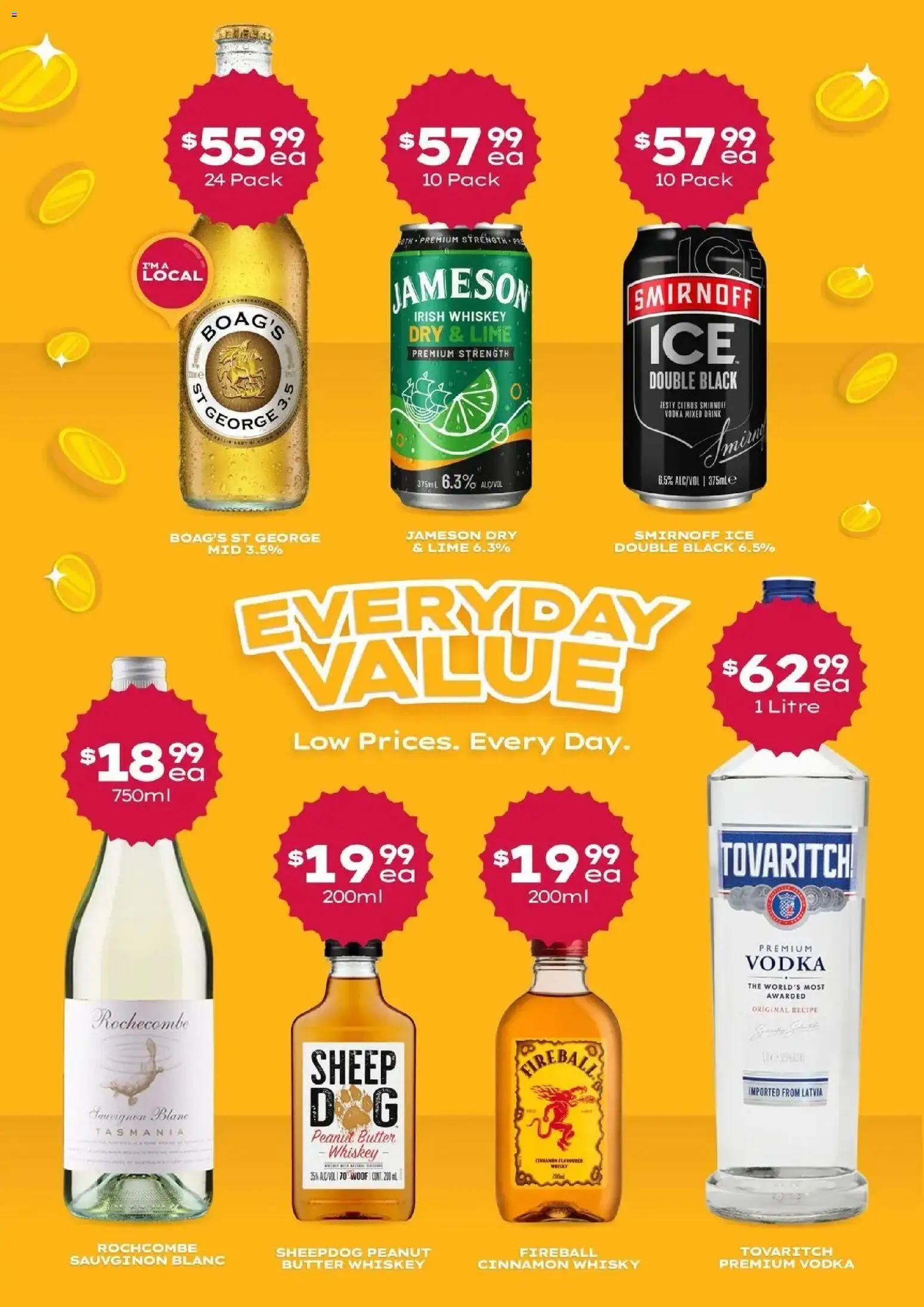 Deals catalogue - valid from 29.03.2026 | Page: 6 | Products: Butter, Vodka, Whiskey, Lime