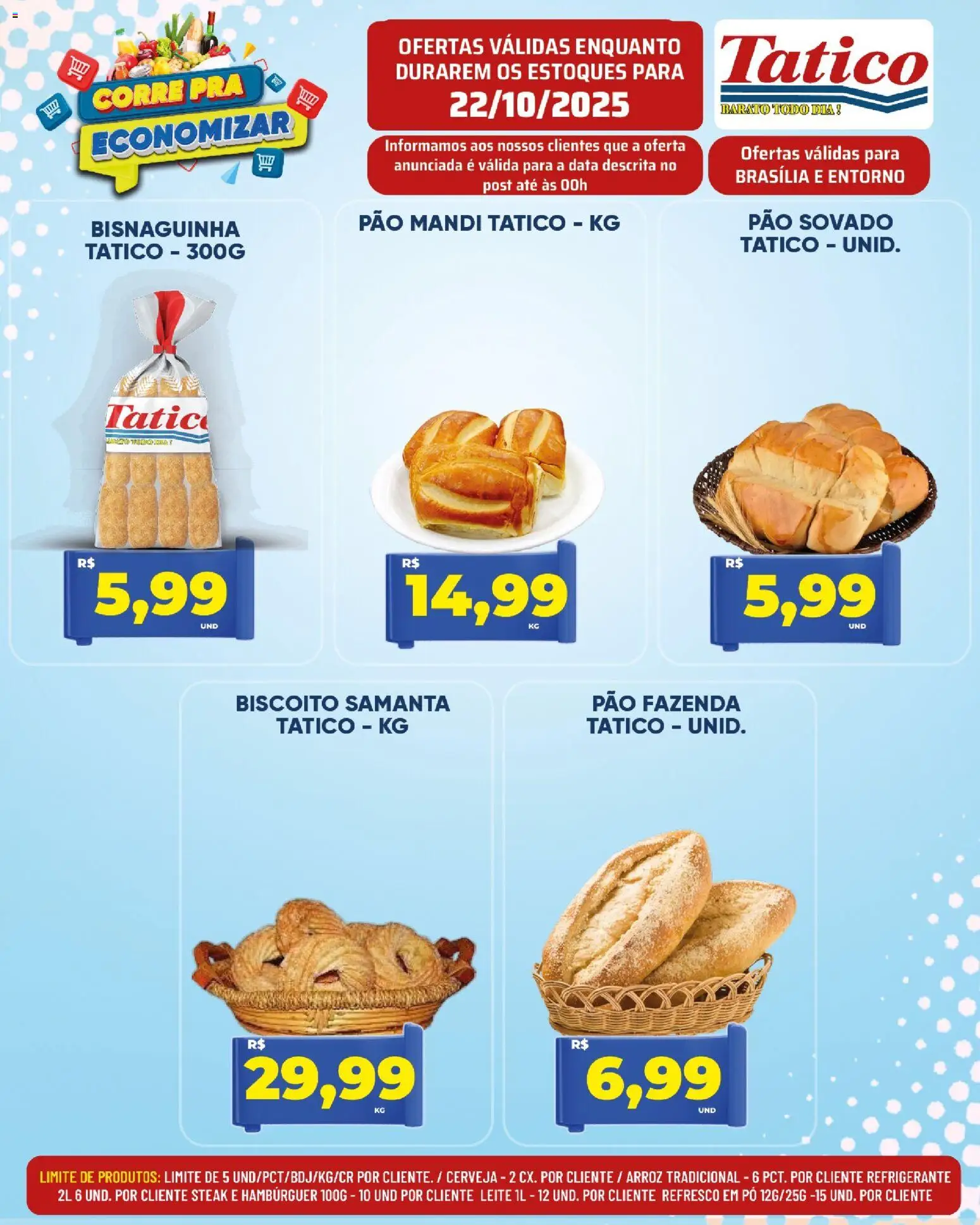 Tatico Folheto - válido de 23.10.2025 | Página: 11 | Produtos: Leite, Pão, Cerveja, Arroz