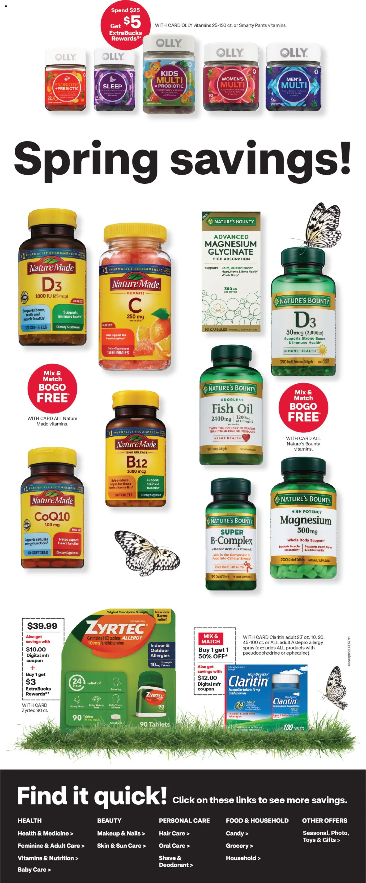 CVS Pharmacy Weekly Ad - AZ - valid from 29.03.2026 | Page: 5 | Products: Vitamin, Probiotics, Deodorant, Pants