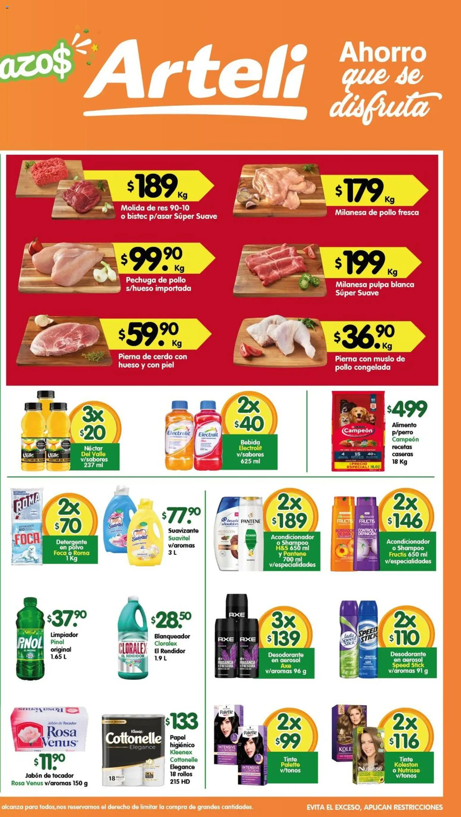 Nuevas ofertas de Arteli válidas en toda la República Mexicana desde el 13.02.2026. ¡Encuentra las mejores ofertas en Arteli folleto! | Página: 2 | Productos: Desodorante, Pollo, Milanesa, Jabón