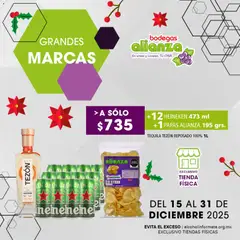 Vista previa de Bodegas Alianza catálogo Marcas, nuevo folleto de la tienda, válido en México a partir del 15.12.2025