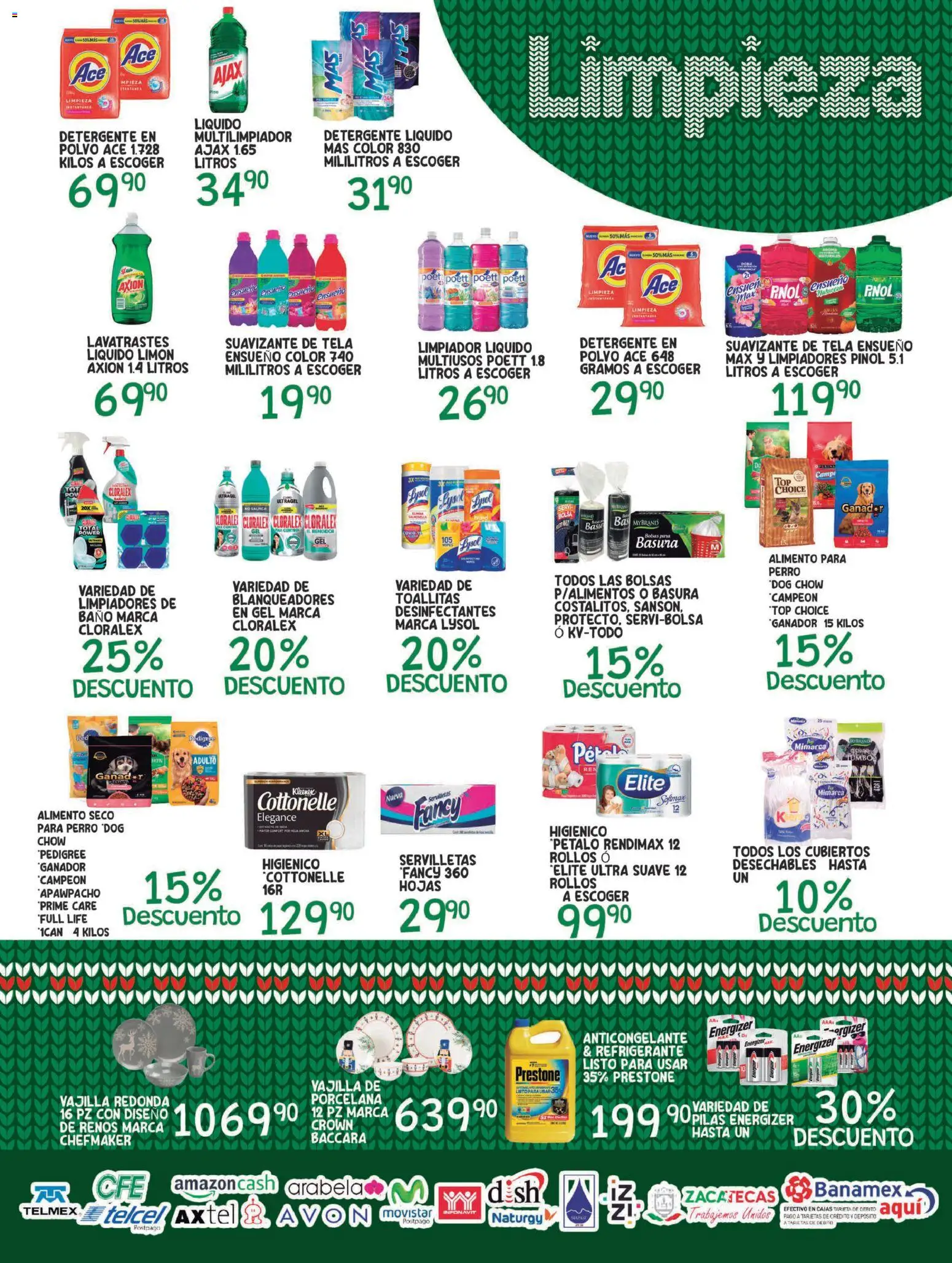 Nuevas ofertas de Alsuper válidas en toda la República Mexicana desde el 30.12.2025. ¡Encuentra las mejores ofertas en Alsuper folleto Zacatecas! | Página: 5 | Productos: Detergente, Bolsa, Lavavajillas, Baño