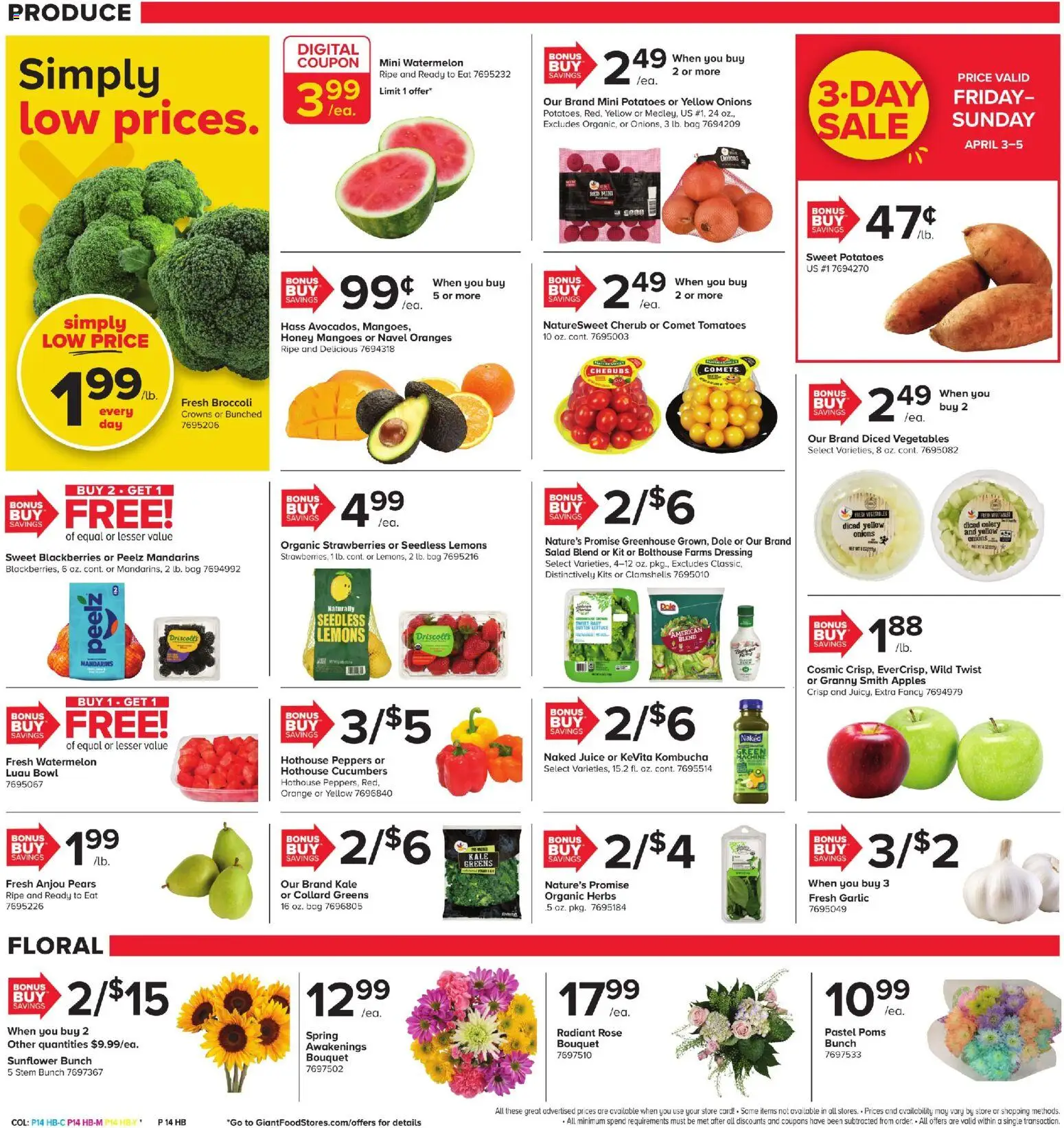 Giant Weekly Ad - valid from 03.04.2026 | Page: 12 | Products: Peppers, Crowns, Tomatoes, Vegetables