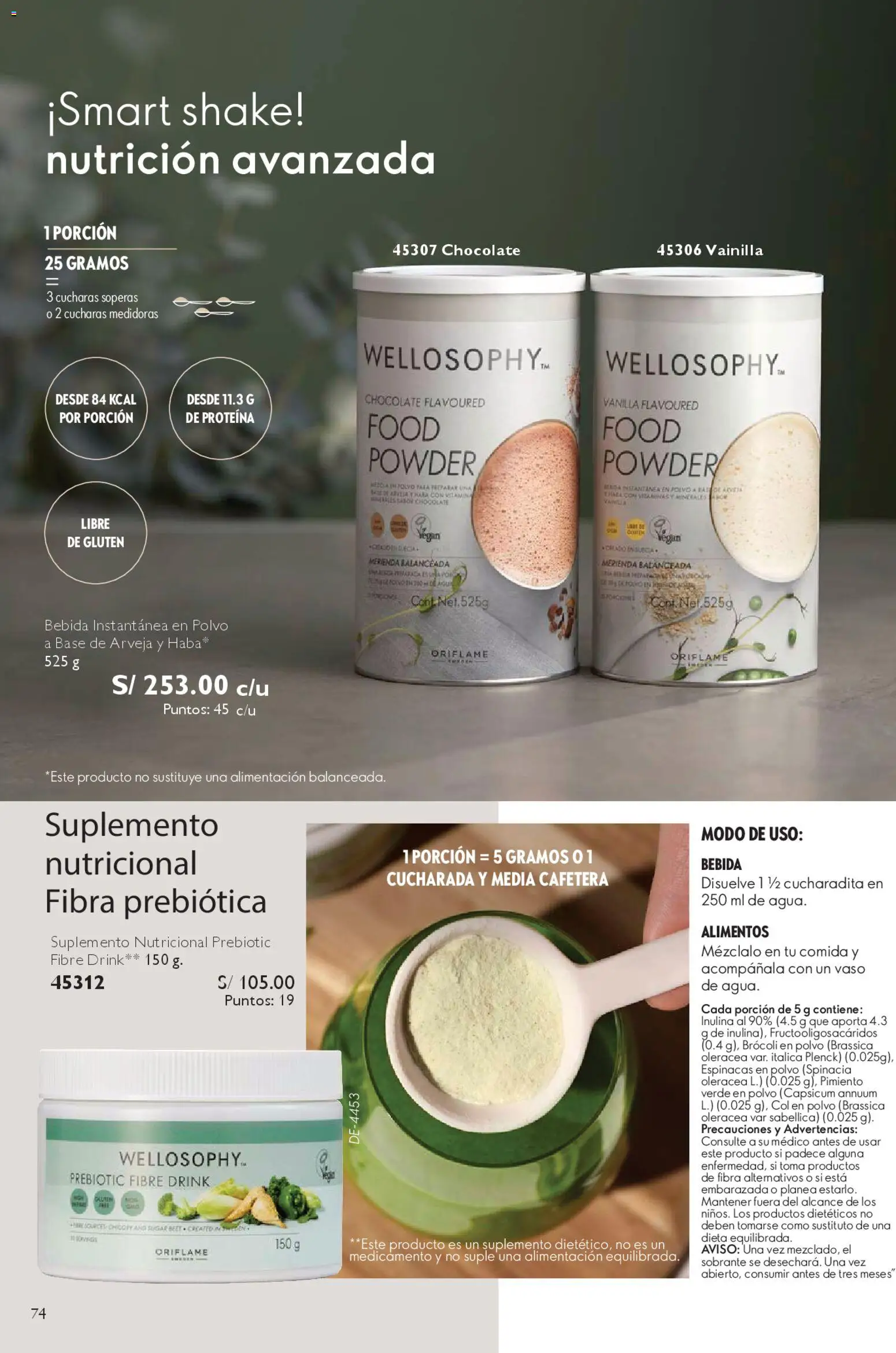 Catálogo Oriflame válido desde 14.02.2026 | Página: 74 | Productos: Chocolate, Cafetera, Polvo