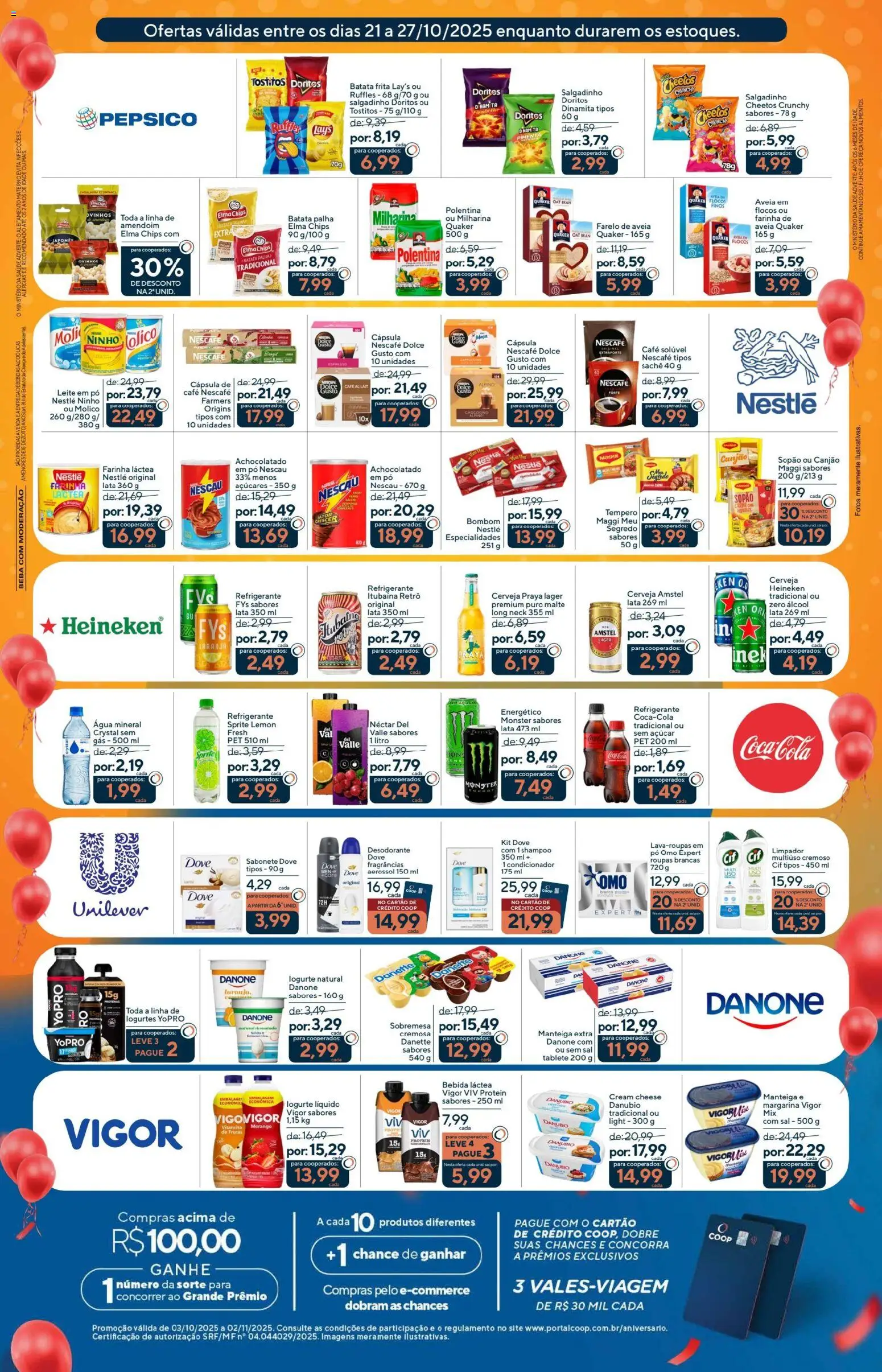 Coop Folheto - válido de 21.10.2025 | Página: 3 | Produtos: Pó, Nescau, Batata palha, Margarina