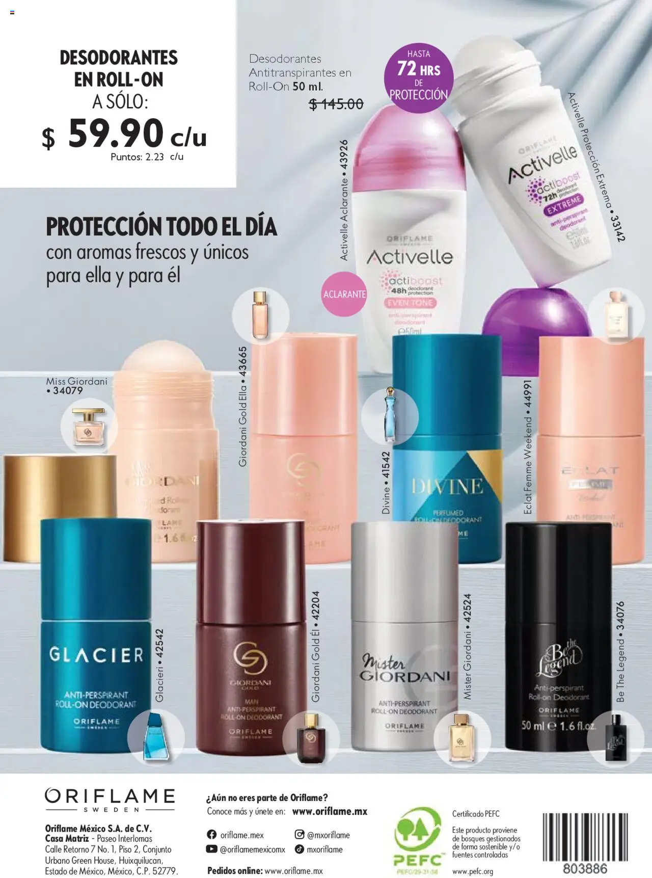 Nuevas ofertas de Oriflame válidas en toda la República Mexicana desde el 13.09.2025. ¡Encuentra las mejores ofertas en Oriflame - Campaña 13 2025! | Página: 132
