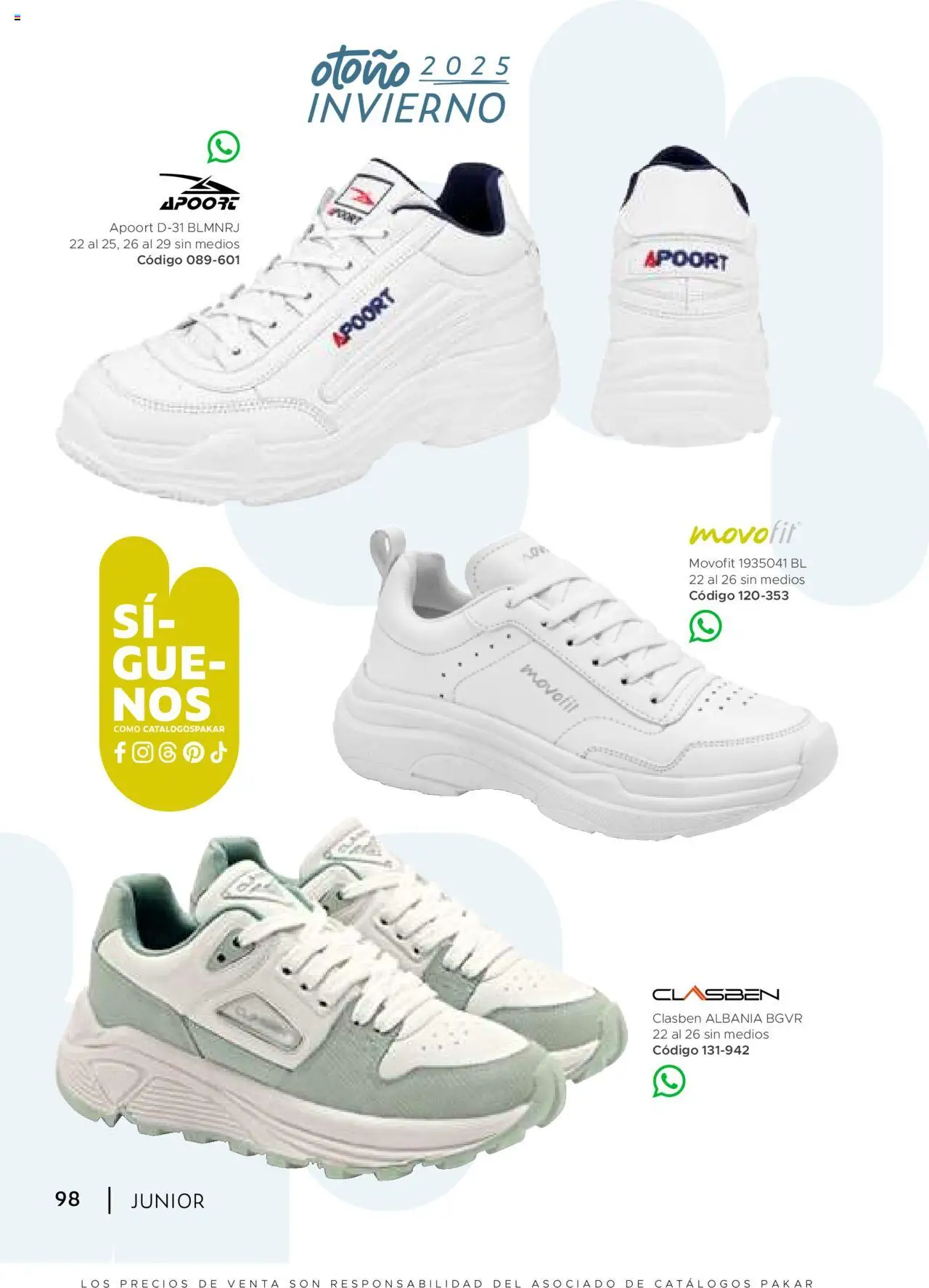 Nuevas ofertas de SC Pakar válidas en toda la República Mexicana desde el 24.07.2025. ¡Encuentra las mejores ofertas en SC Pakar - Catálogo Junior otoño / invierno! | Página: 98