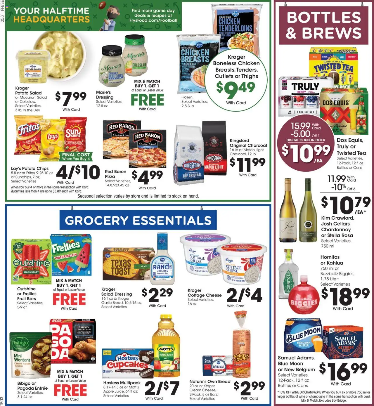 Fry's Food Weekly Ad - AZ - valid from 03.09.2025 | Page: 5 | Products: Bread, Wine, Salad, Watermelon