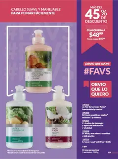 Vista previa de Aceites de almendra y aguacate hidratación y vitalidad, Crema para peinar el cabello Aceites de almendra y aguacate hidratación y vitalidad, nuevo folleto de la tienda, válido en México a partir del 12.09.2025 | Página: 167 | Productos: Almendras, Crema, Aceite, Aguacate