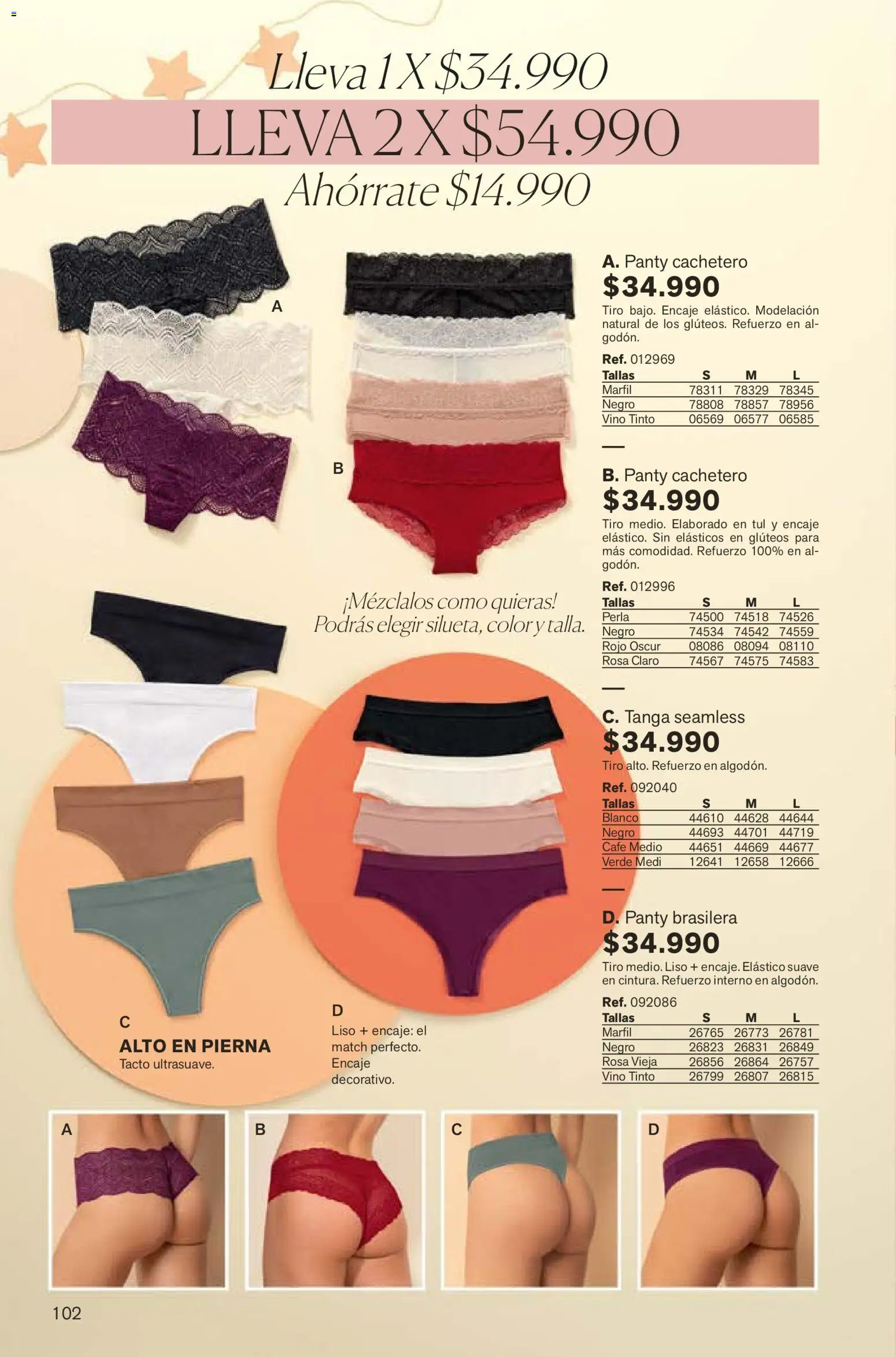 Leonisa revista - valida desde el 07.12.2025 | Página: 102 | Productos: Brazo de reina, Cachetero, Café, Vino