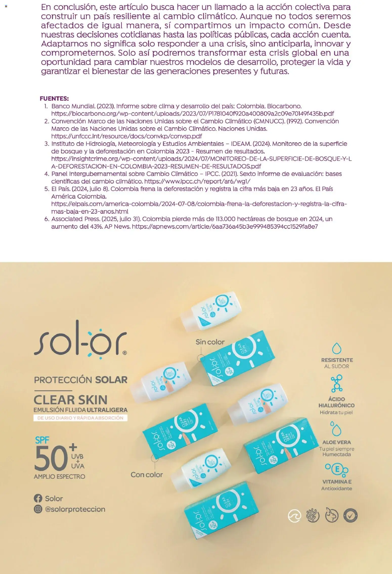 Colsubsidio revista - valida desde el 01.10.2025 | Página: 43 | Productos: Banco, Sobre, Loción tonificante, Emulsión