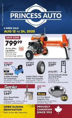 Preview of Princess Auto - 2 Week Sale! from shop Princess Auto valid from 12.08.2025