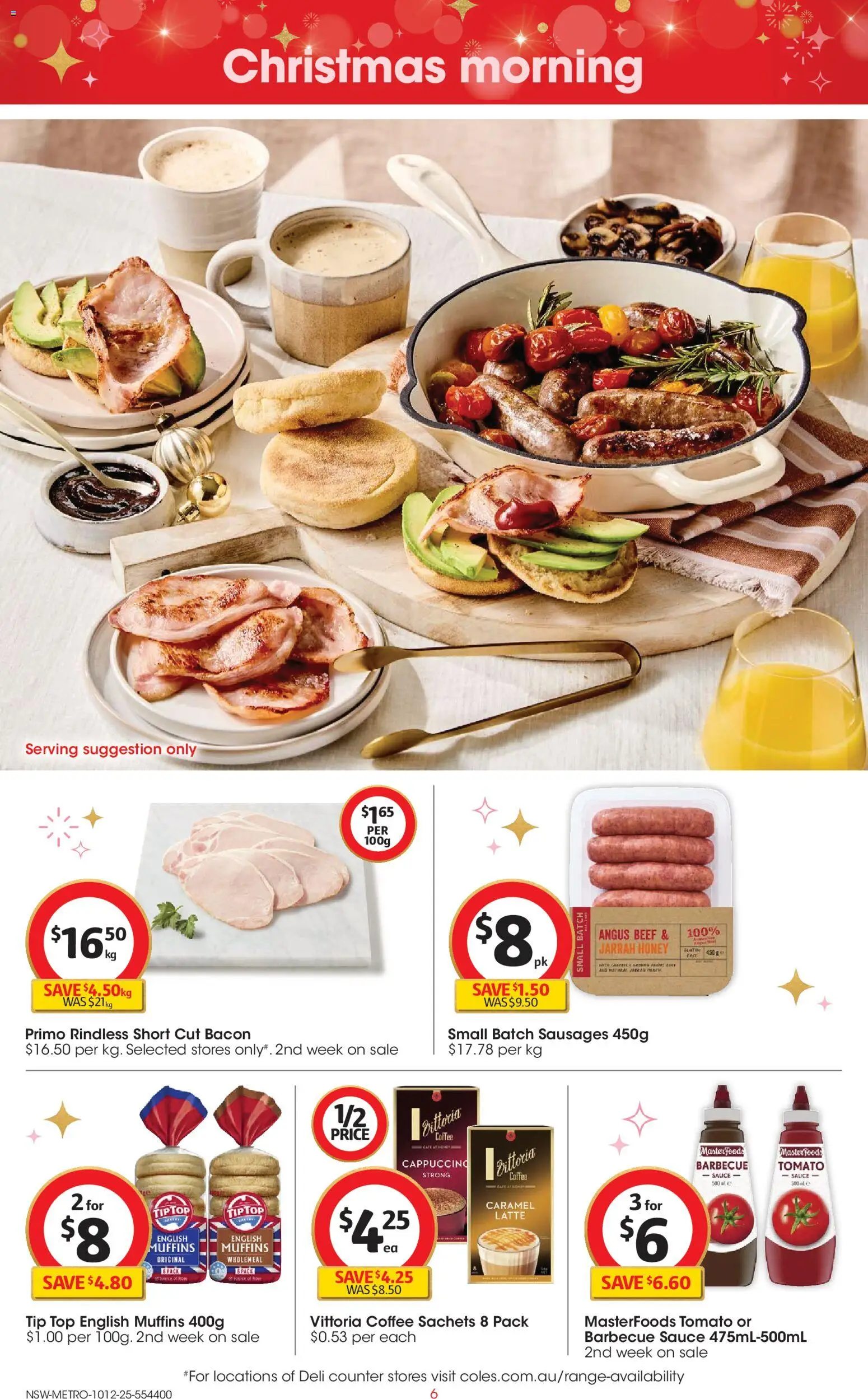 Coles catalogue - valid from 10.12.2025 | Page: 6 | Products: Coffee, Honey, Beef, Sauce