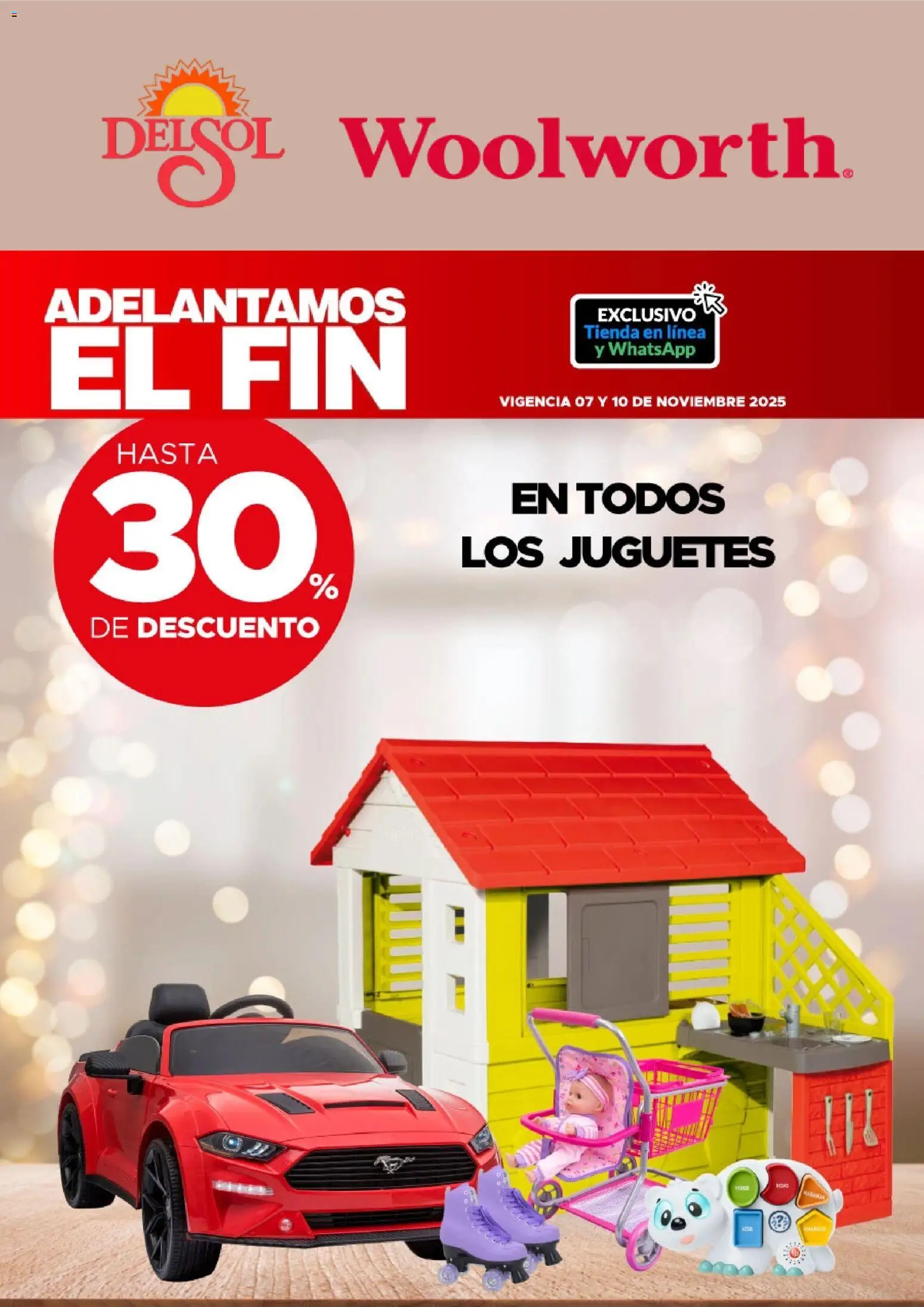 Nuevas ofertas de Del Sol y Woolworth válidas en toda la República Mexicana desde el 07.11.2025. ¡Encuentra las mejores ofertas en Del Sol y Woolworth Buen Fin ! | Página: 1