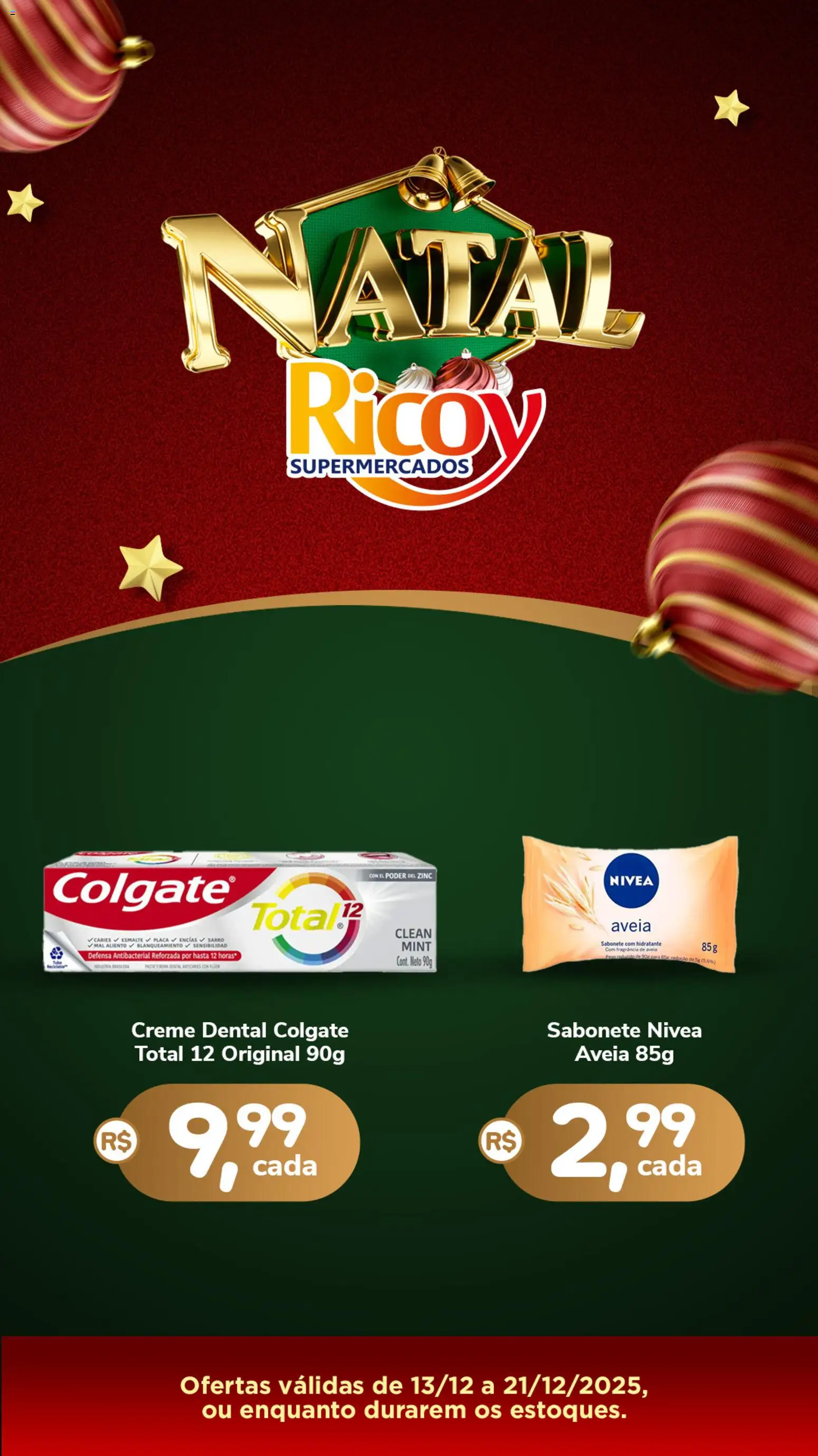Ricoy Folheto - válido de 13.12.2025 | Página: 3 | Produtos: Fragrância, Creme, Sabonete, Creme dental