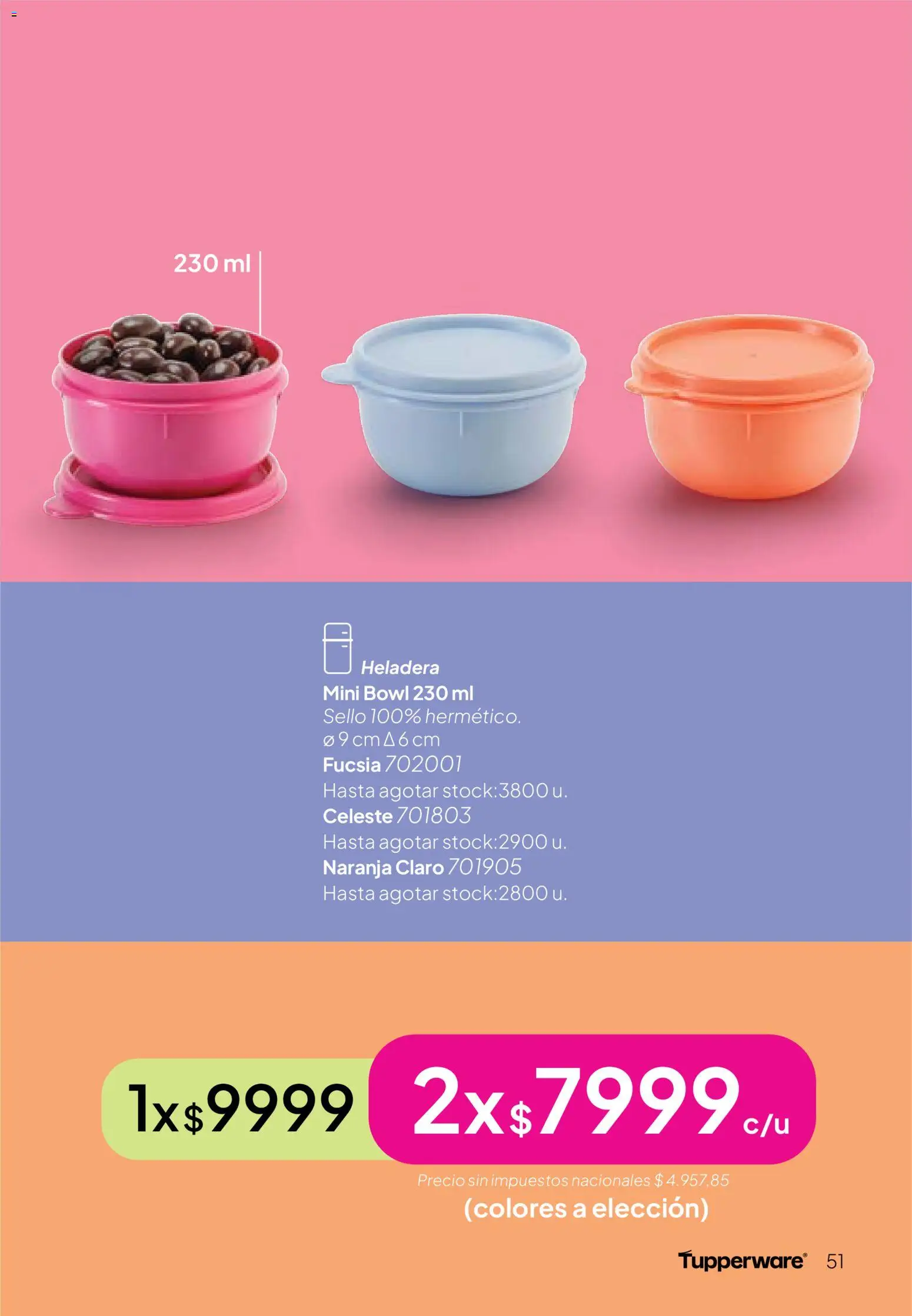 Tupperware Folleto │ válido desde el 24.11.2025 | Página: 52 | Productos: Bowl, Heladera