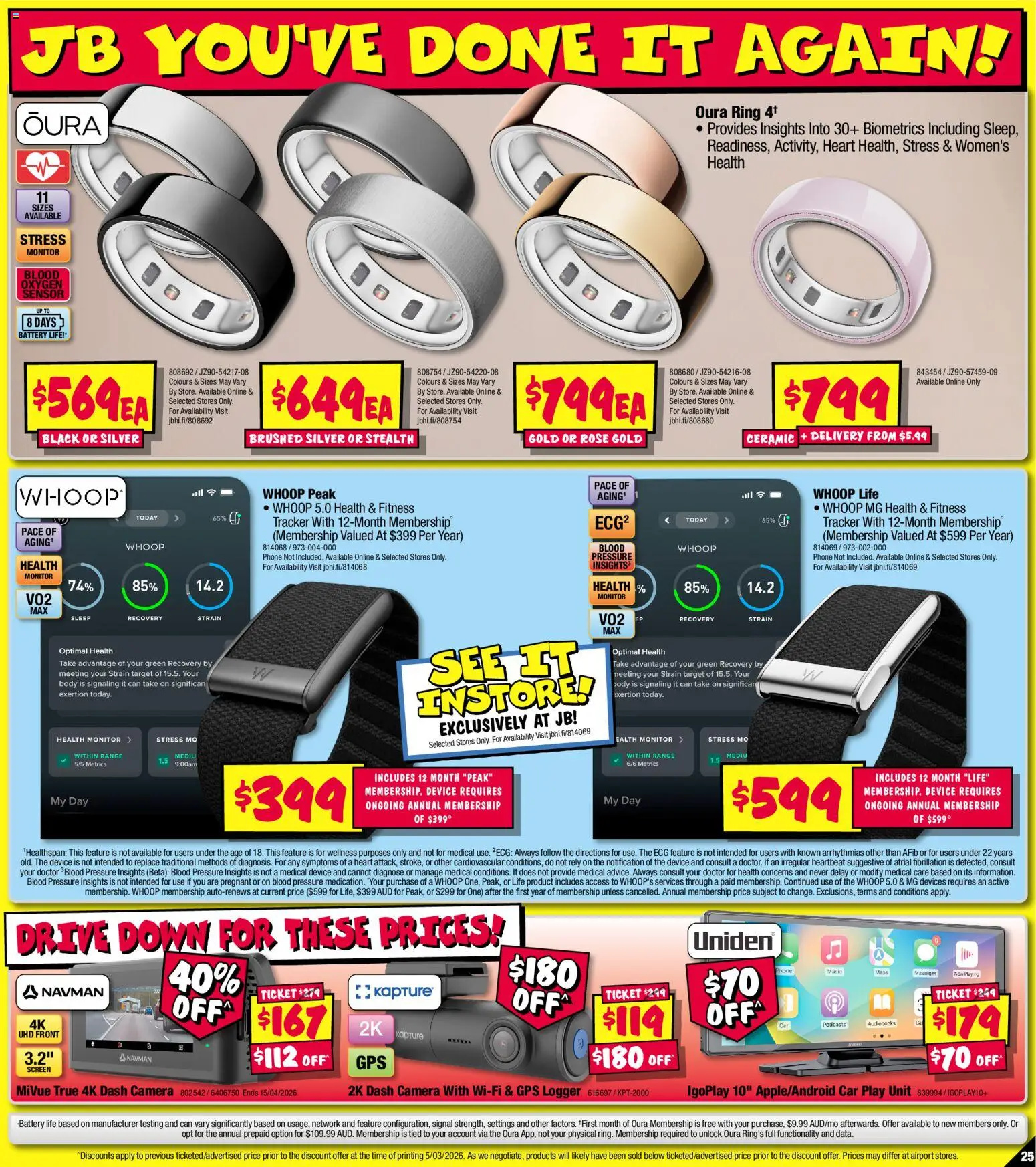 JB Hi-Fi catalogue - valid from 19.03.2026 | Page: 25 | Products: Battery, Phone, Monitor, Screen