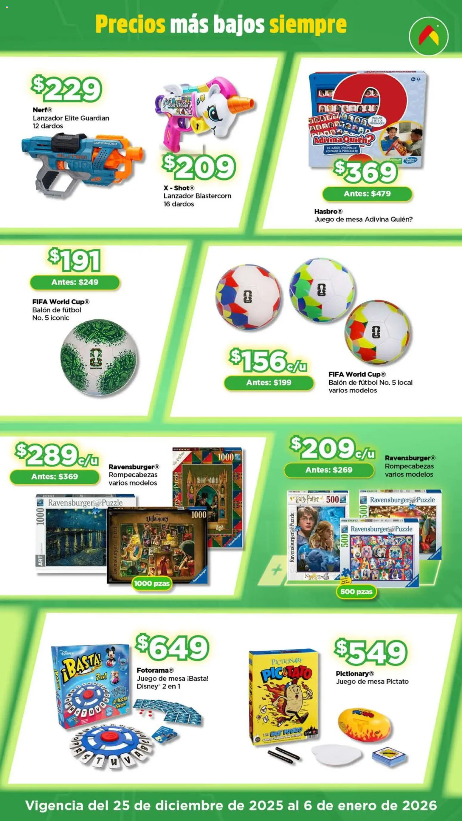 Nuevas ofertas de Bodega Aurrerá válidas en toda la República Mexicana desde el 25.12.2025. ¡Encuentra las mejores ofertas en Bodega Aurrerá folleto Juguetirama! | Página: 5 | Productos: Juego, Mesa