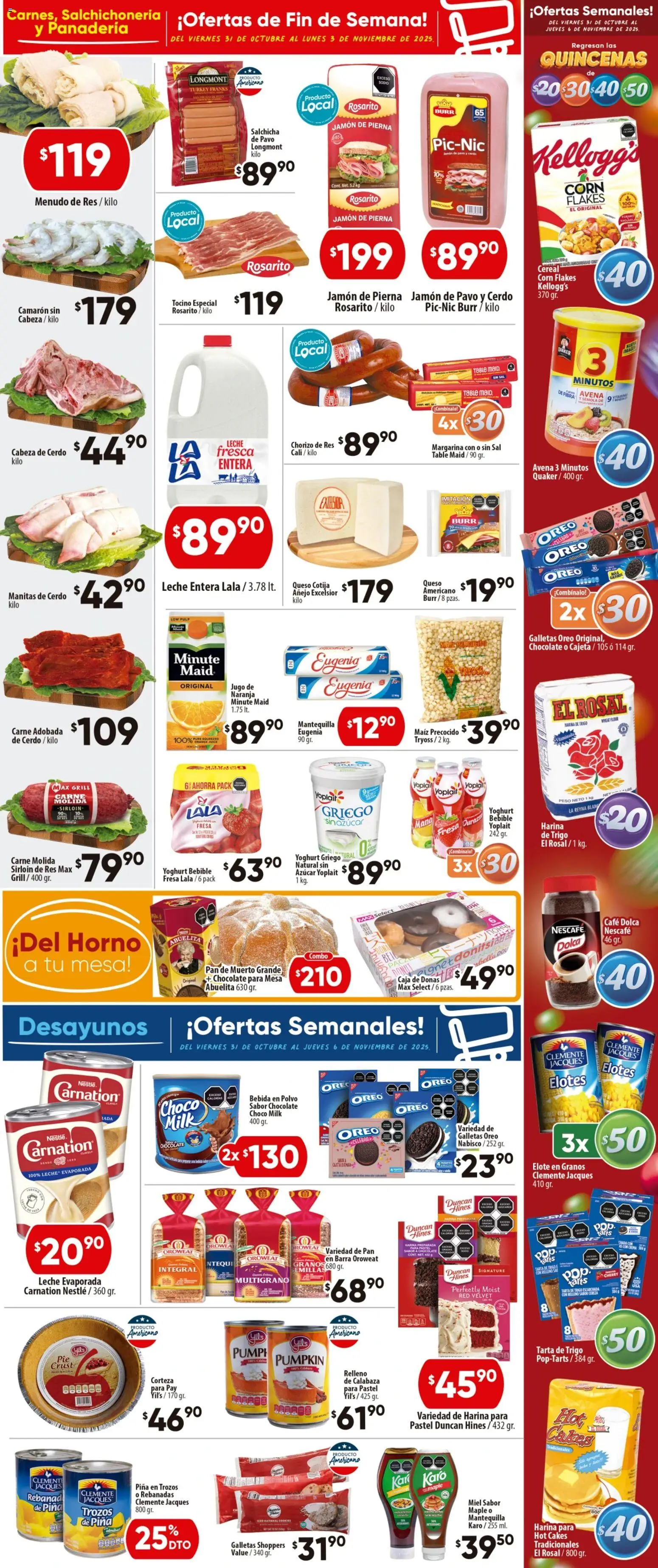 Nuevas ofertas de Calimax válidas en toda la República Mexicana desde el 31.10.2025. ¡Encuentra las mejores ofertas en Calimax folleto Tecate! | Página: 2 | Productos: Leche, Queso, Semillas, Galletas