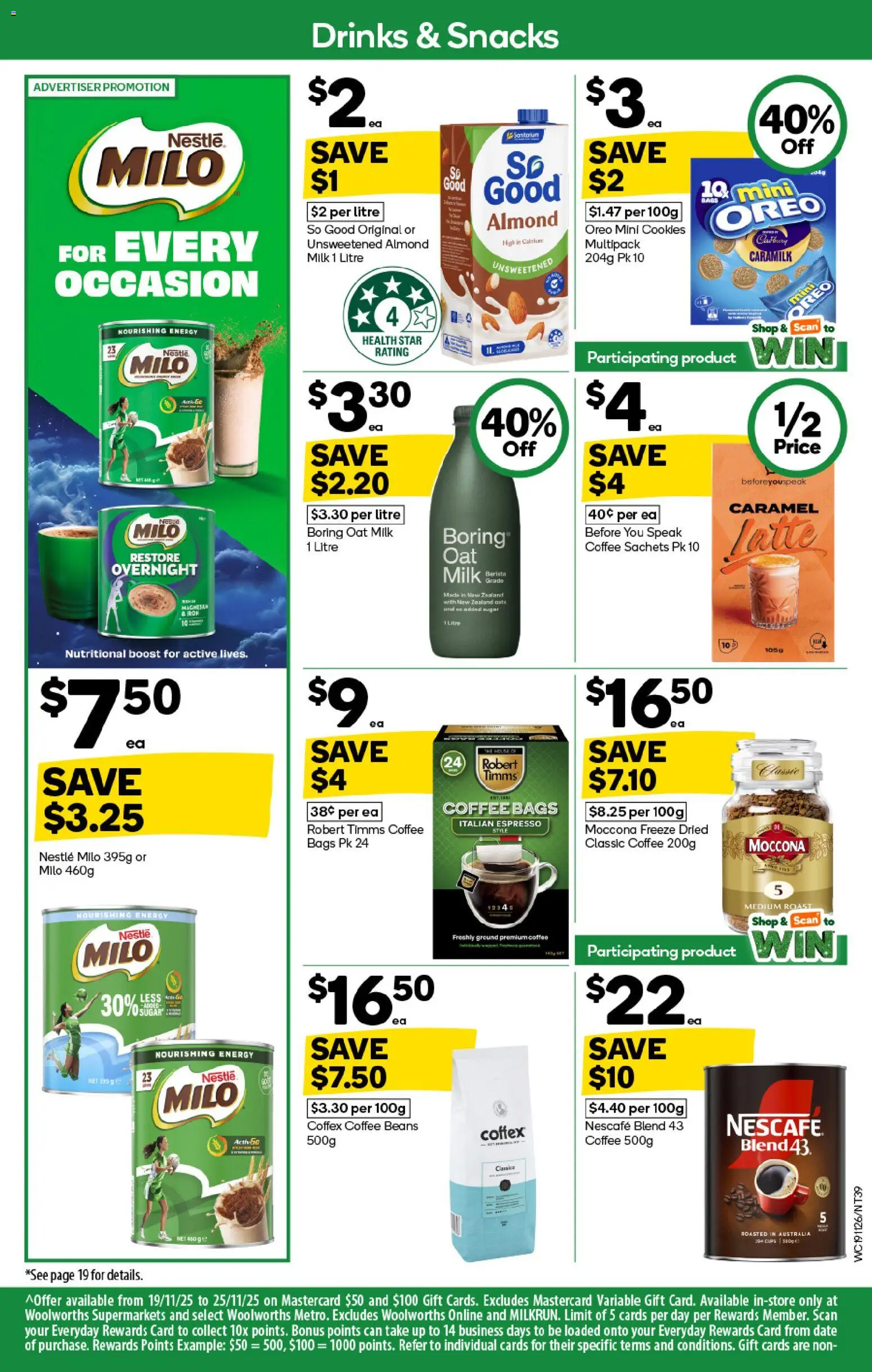 Woolworths catalogue - valid from 19.11.2025 | Page: 39 | Products: Milk, Sugar, Date, Mouse