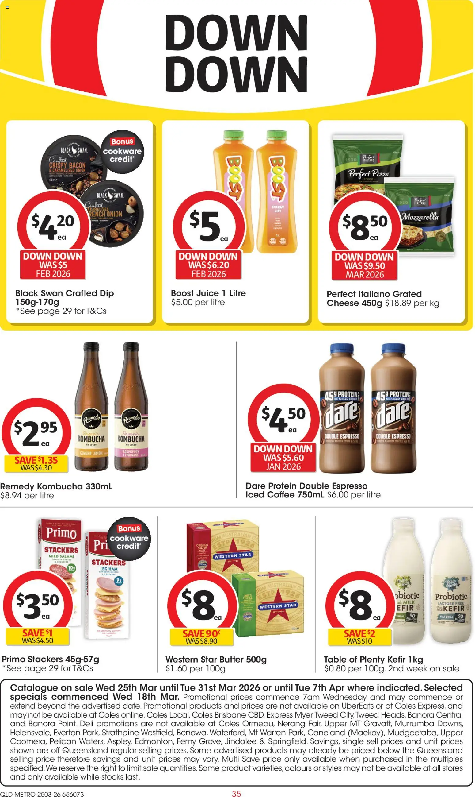 Coles catalogue - valid from 25.03.2026 | Page: 35 | Products: Milk, Butter, Cheese, Lemon