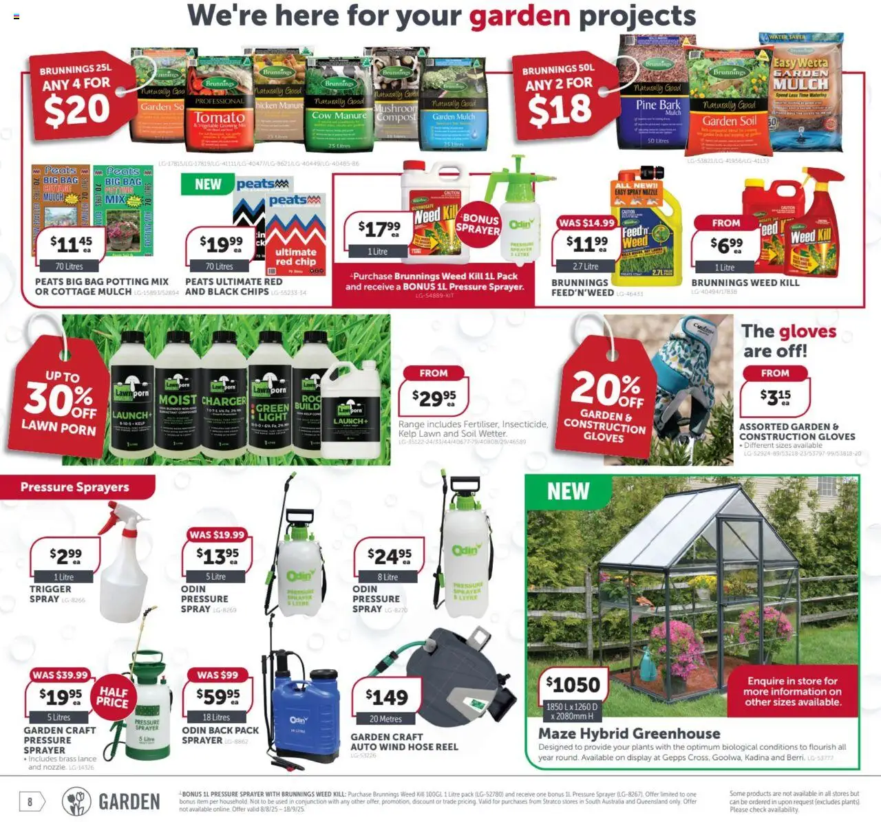 Stratco catalogue - valid from 08.08.2025 | Page: 8 | Products: Chips, Weed, Water, Soil