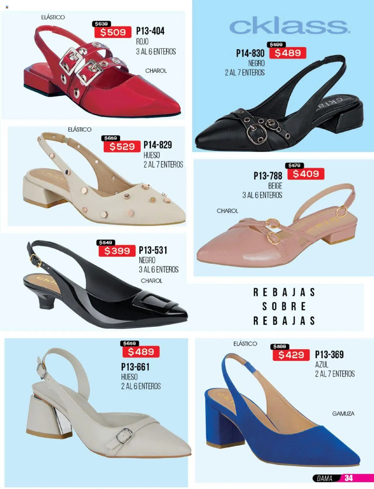 Nuevas ofertas de Cklass válidas en toda la República Mexicana desde el 23.06.2025. ¡Encuentra las mejores ofertas en Cklass catálogo Rebajas Sobre Calzado! | Página: 35 | Productos: Gamuza, Sobre