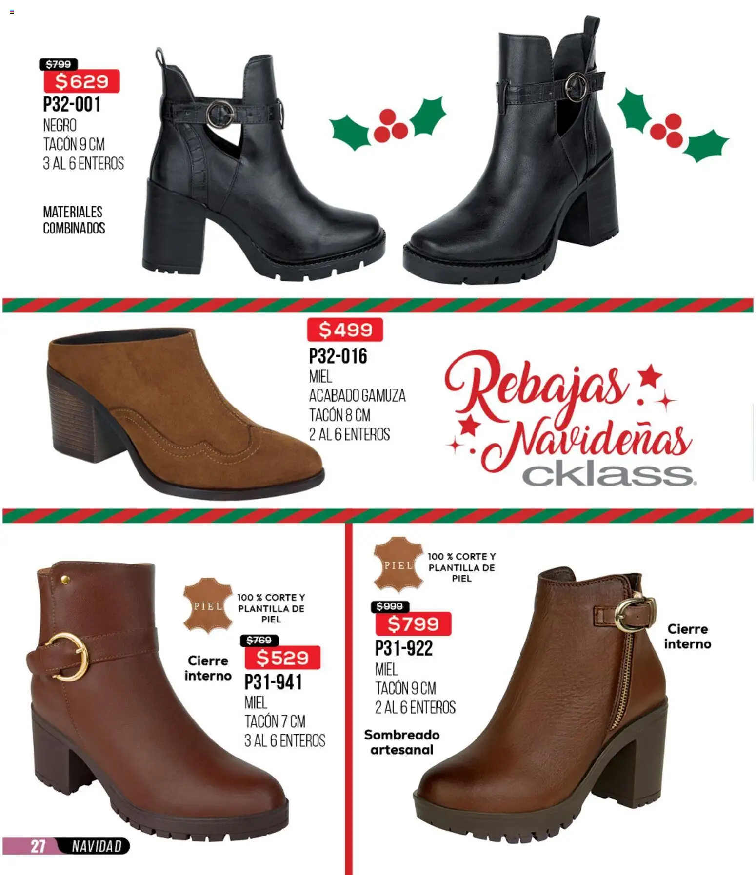 Nuevas ofertas de Cklass válidas en toda la República Mexicana desde el 30.11.2025. ¡Encuentra las mejores ofertas en Cklass catálogo Rebajas Navideñas Calzado! | Página: 28 | Productos: Gamuza