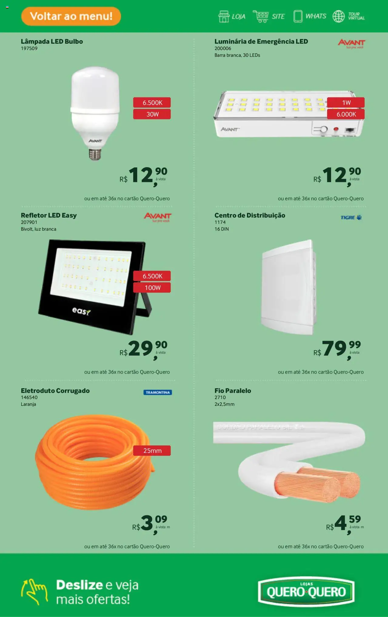 Lojas Quero-Quero Folheto - válido de 16.09.2025 | Página: 16 | Produtos: Lâmpada, Luminária, Lâmpada led
